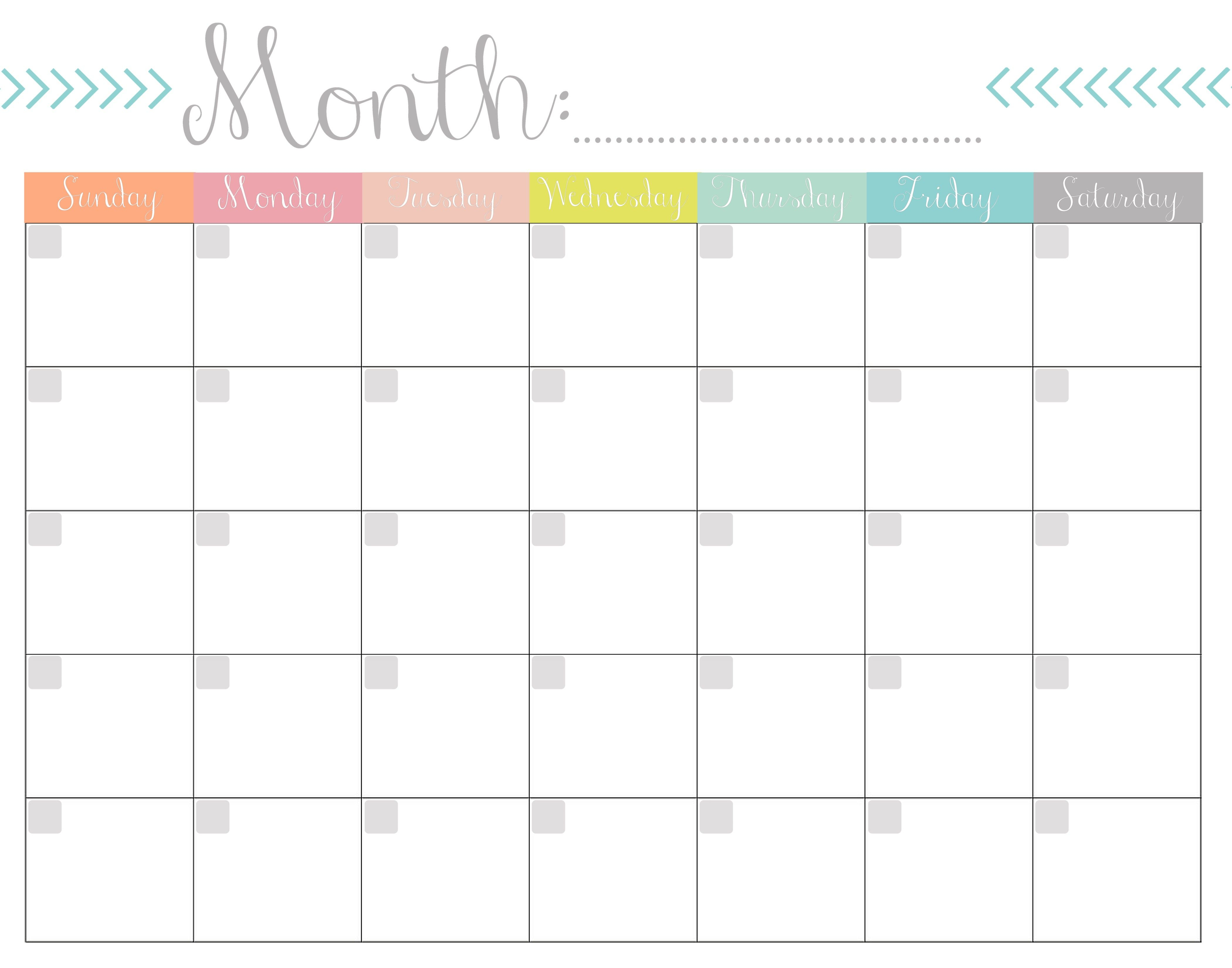 free printable calendar weekly calendar printables free