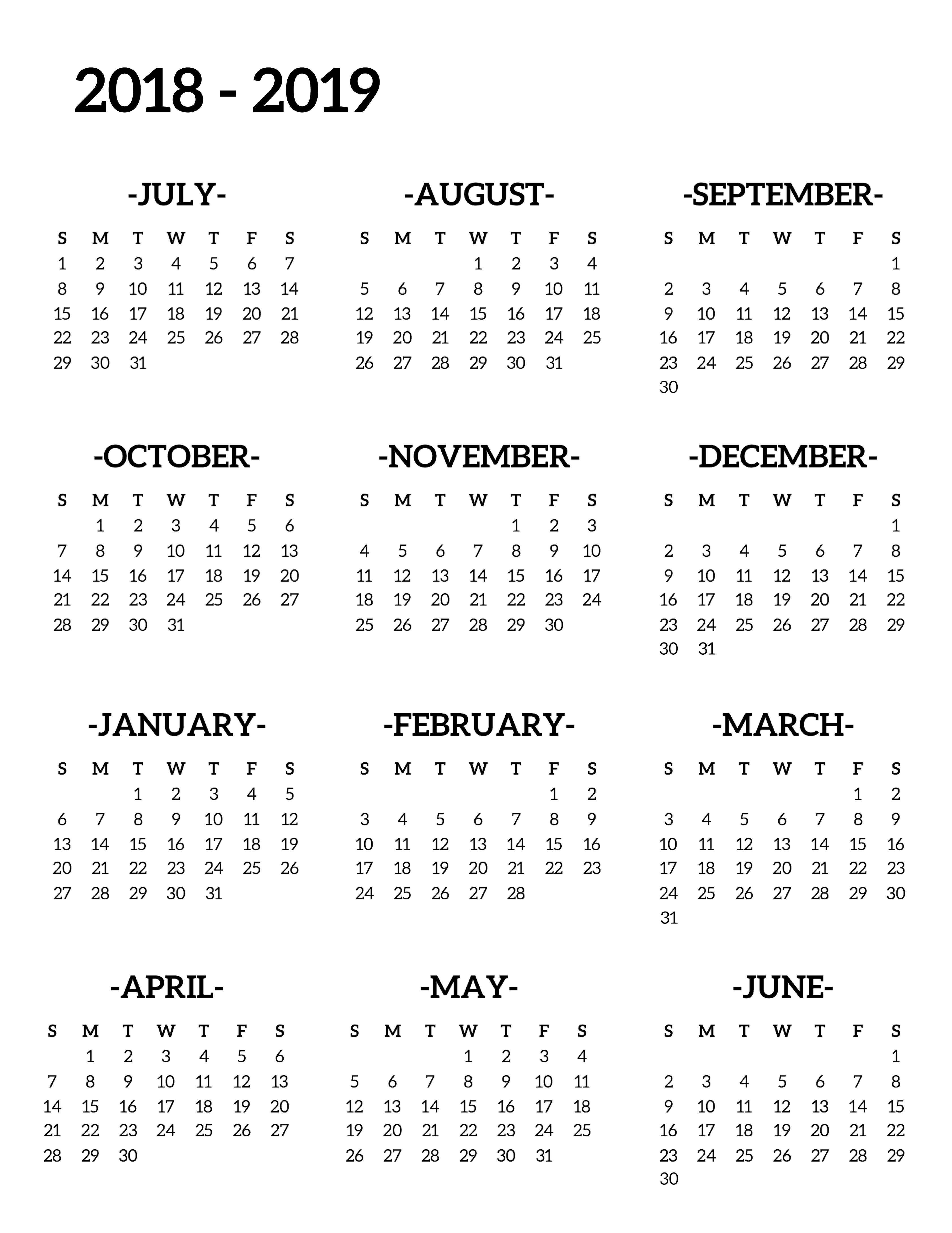 016 Template Ideas School Year Awesome Calendar Excel Google
