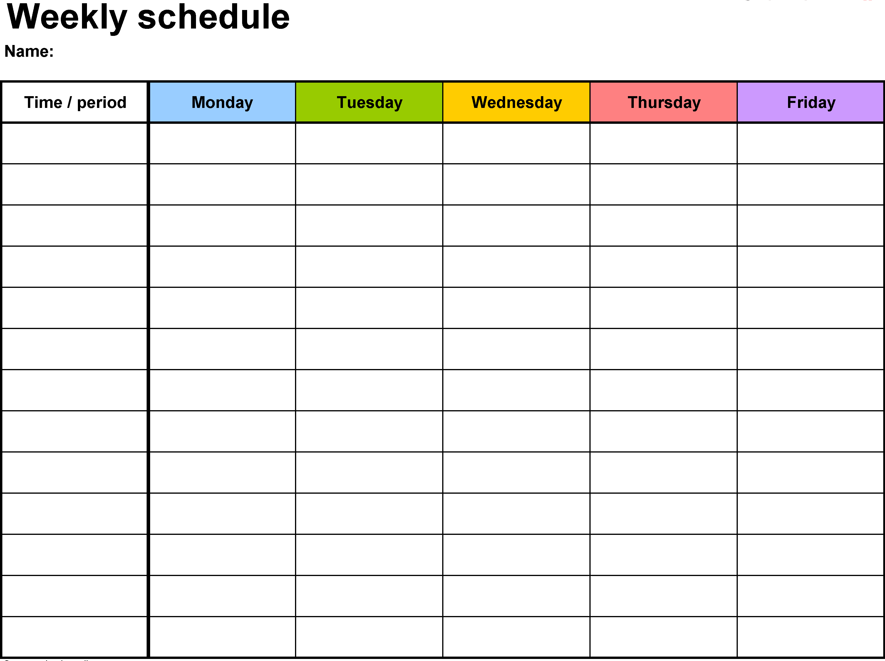 free printable calendar with time slots calendar