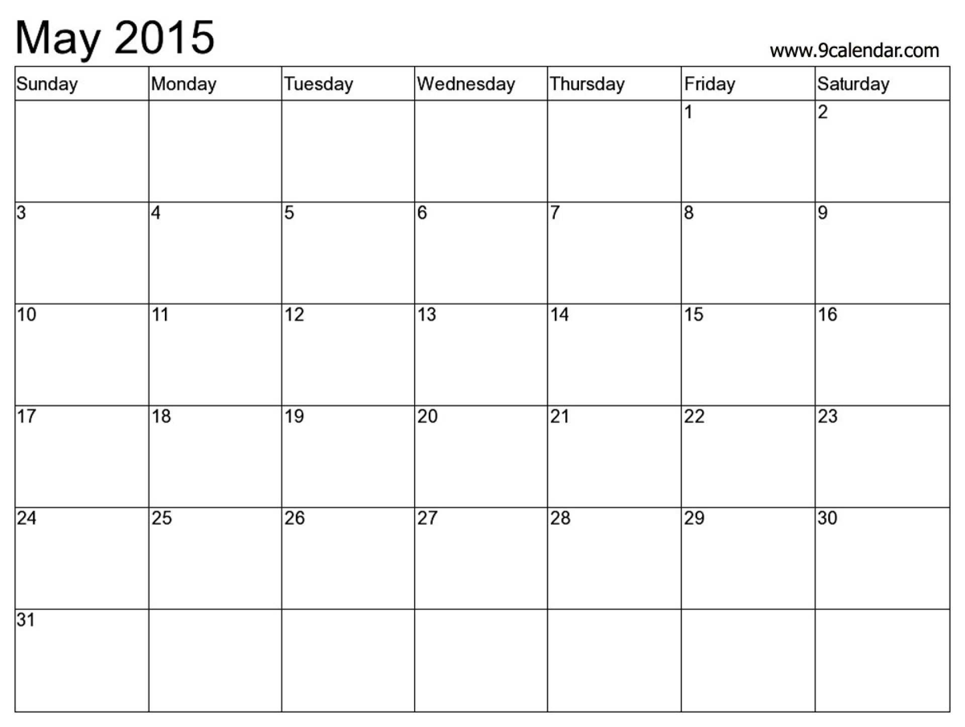 20 Free Printable Blank Calendar Templates Undated Blank Calendar 