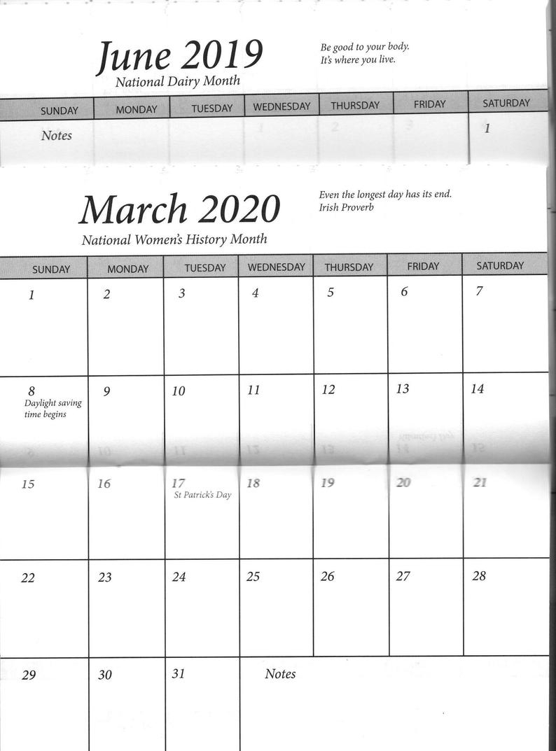 2 Year Calendar Planner Calendar Printables Free Templates
