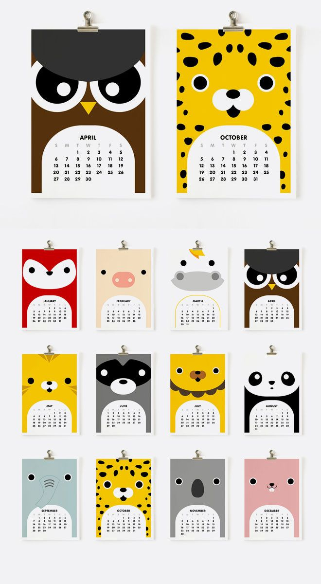 2014 Calendars | Creative Calendar, Calendar Layout, Art