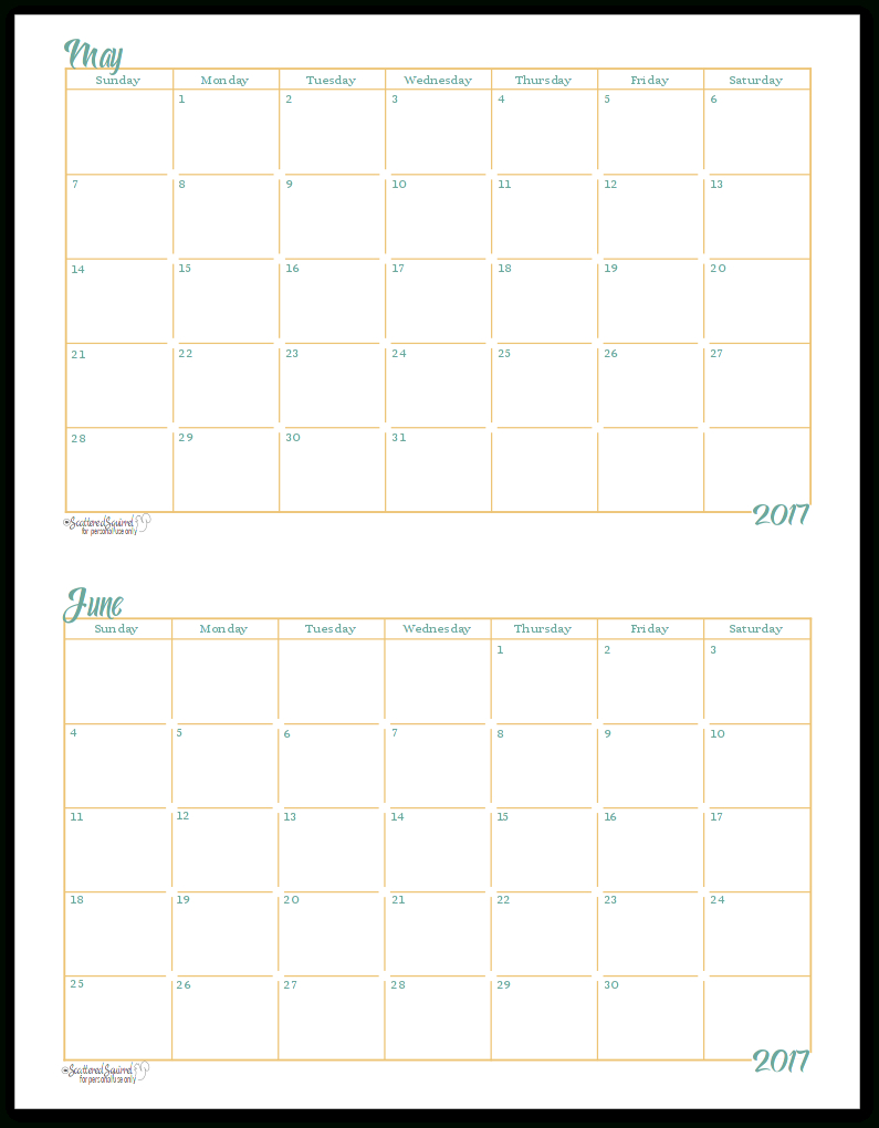 Free Printable Calendar Half Page | Calendar Printables Free Templates