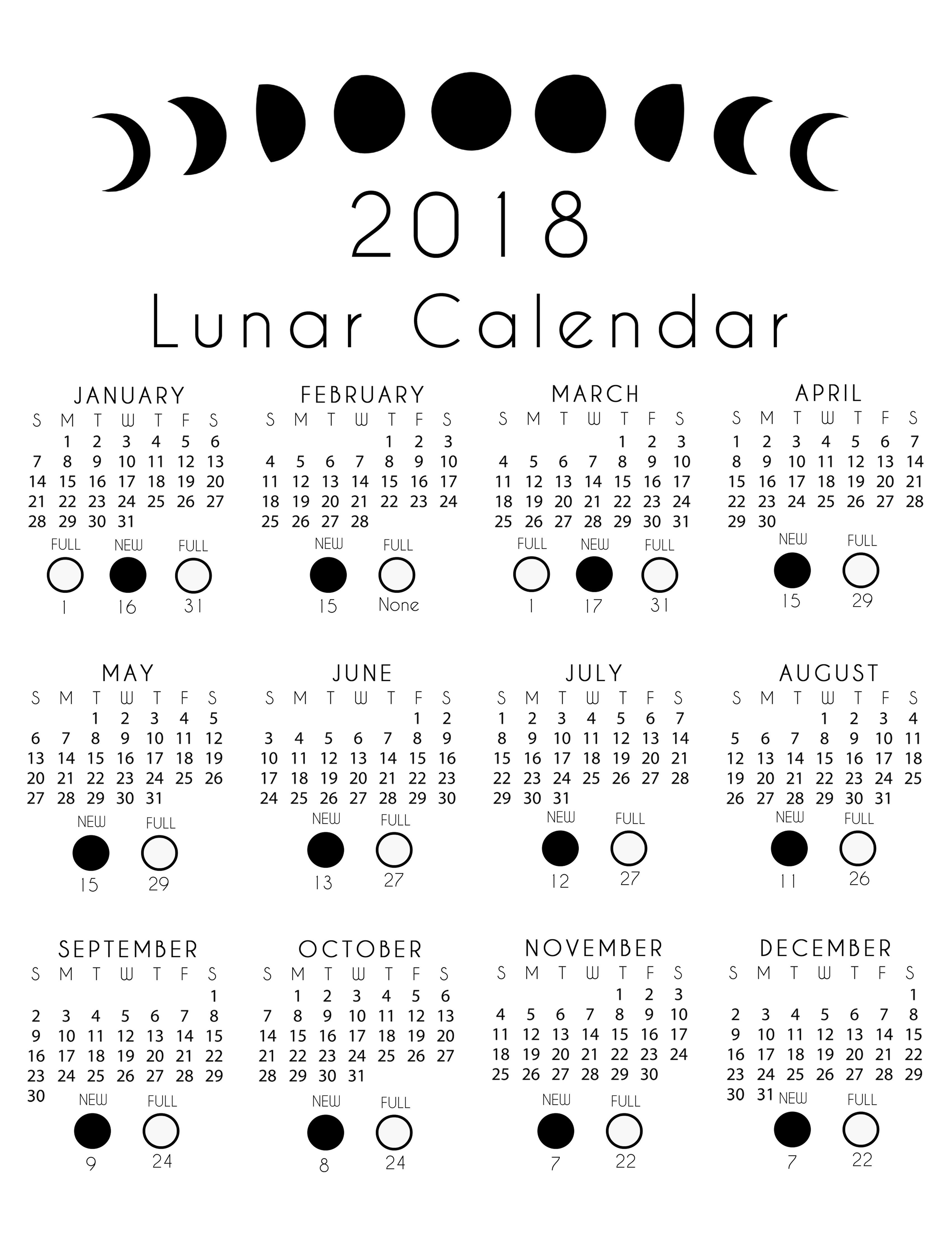 Moon Calendar With Zodiac Calendar Printables Free Templates