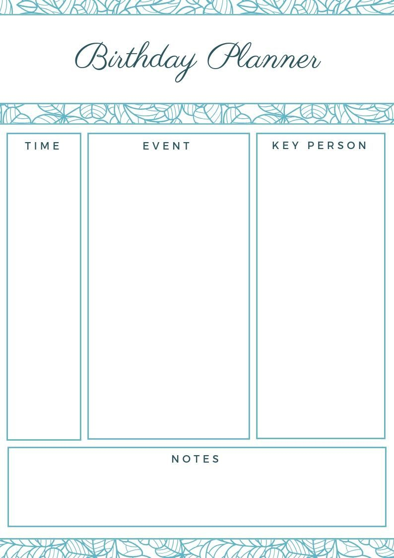 2019 Birthday Planner | Family Planner Calendar, Family