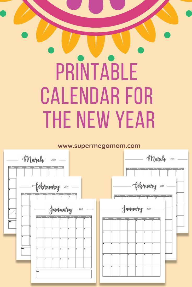 2019 Calendar Is Here! Instant Download, Pdf File. 48 Pages