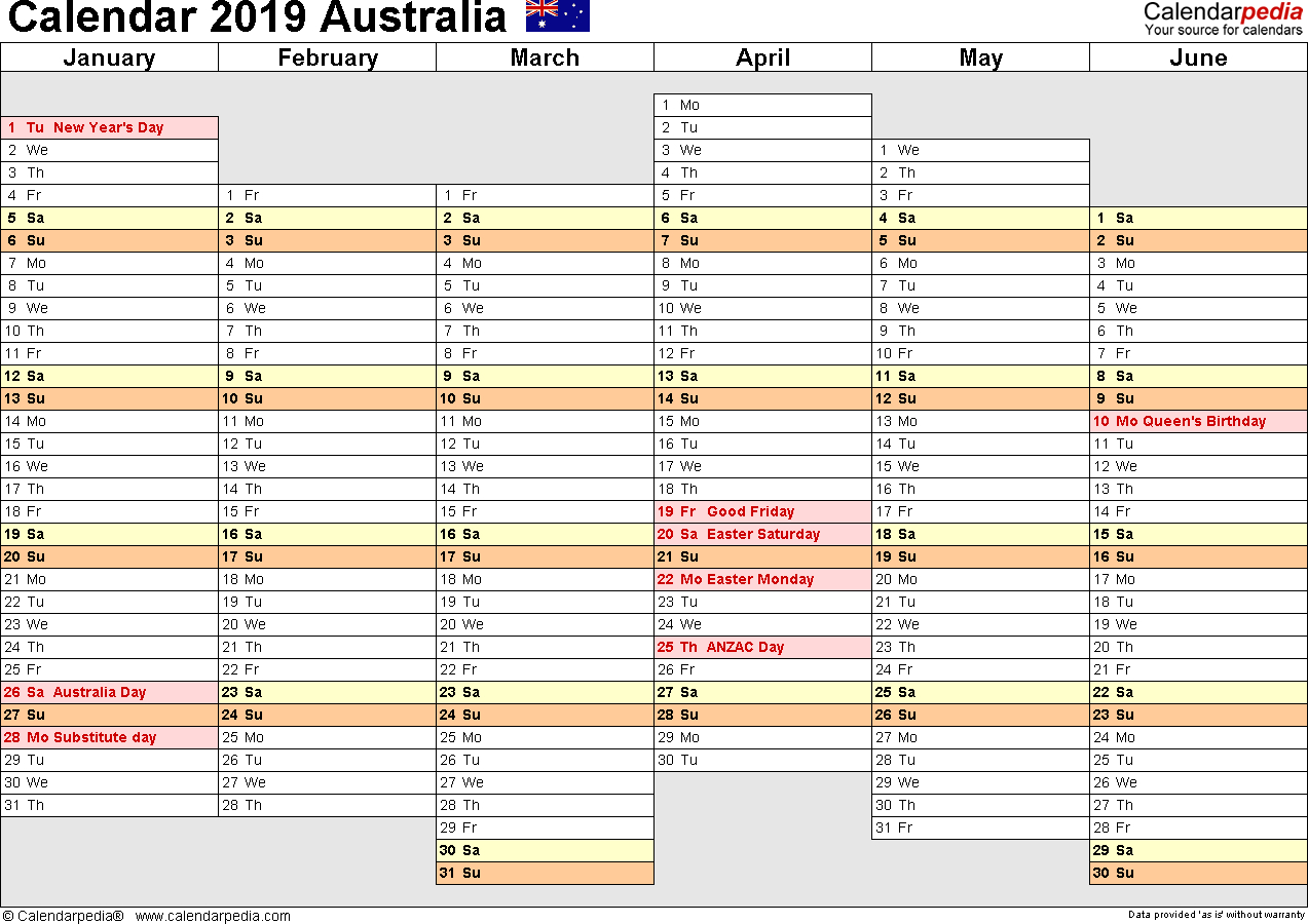 semester calendar template for mac