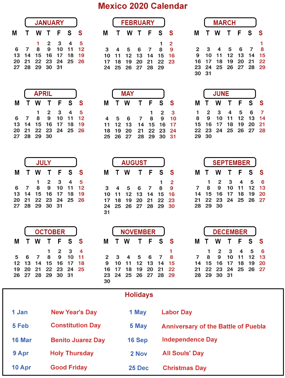 Lex Rich 5 Calendar 2020 Calendar Printables Free Templates