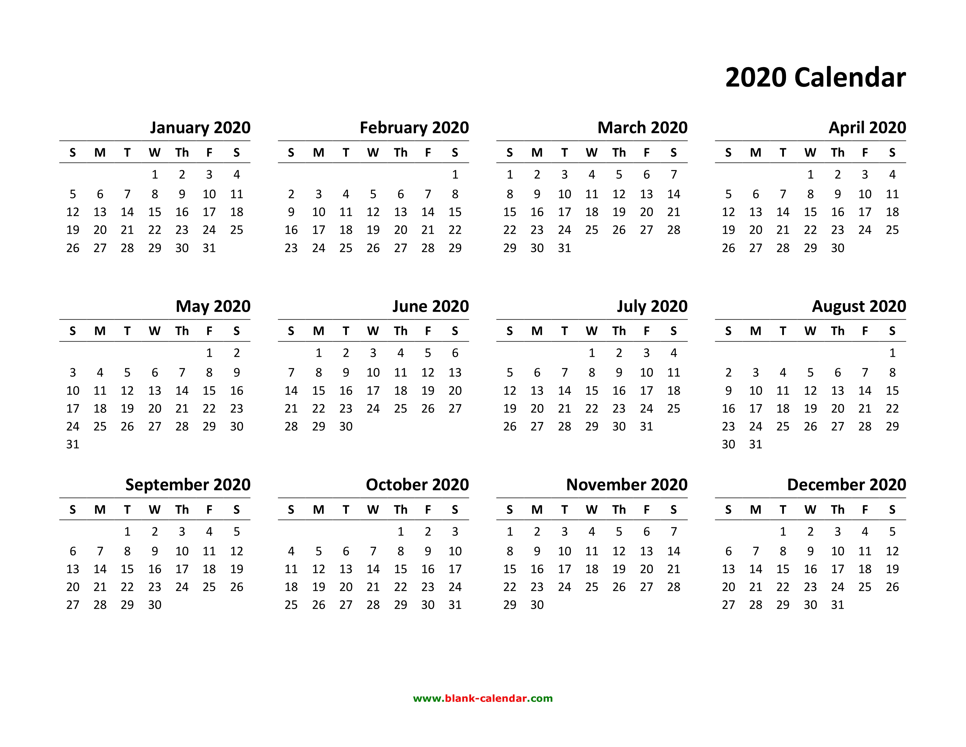 2020 Calendar Docx - Wpa.wpart.co