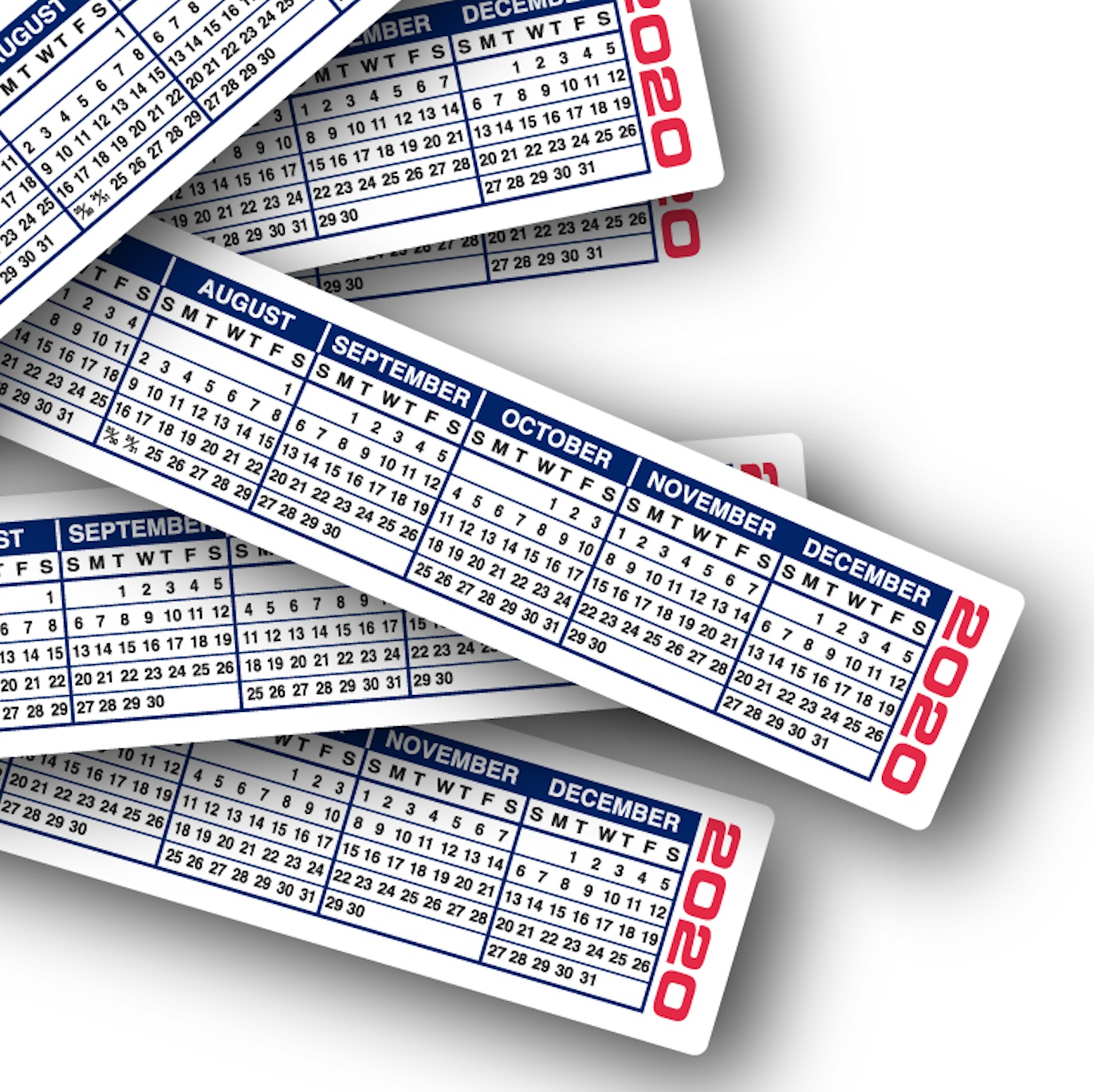 Printable Keyboard Calendar Strips 2020 Calendar Printables Free