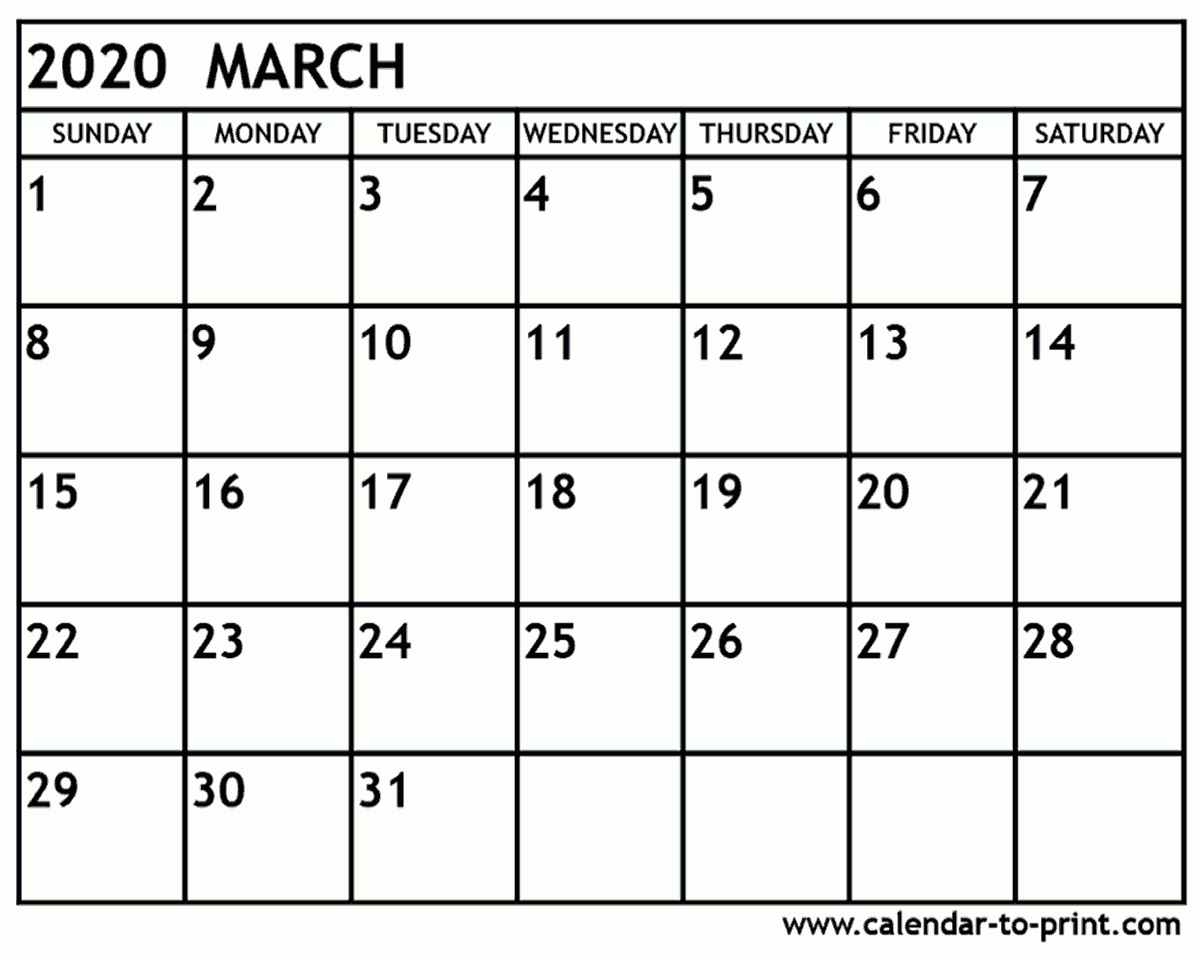 Calendar 2020 February And March | Calendar Printables Free Templates