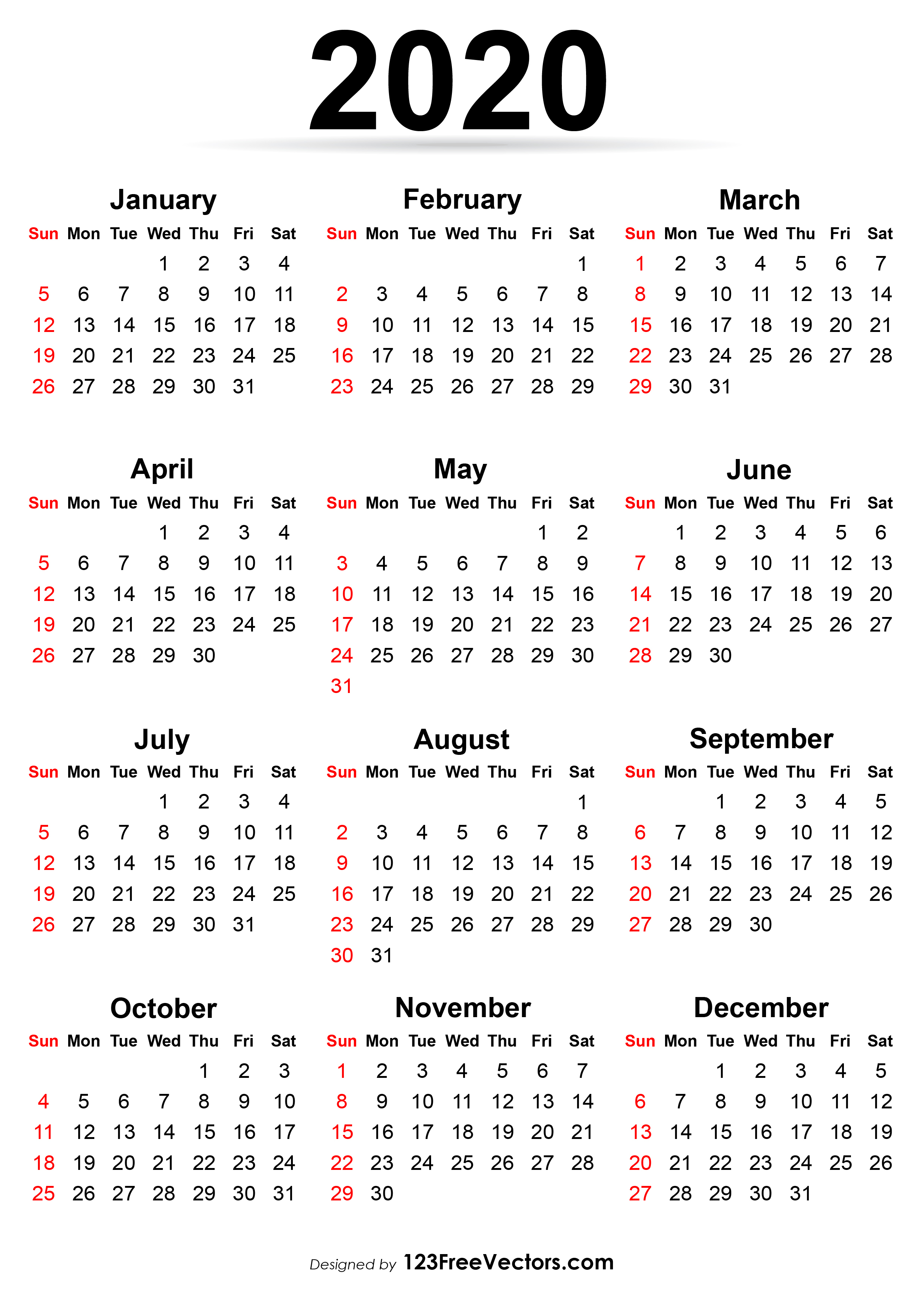 Calendar 2020 To Print | Calendar Printables Free Templates