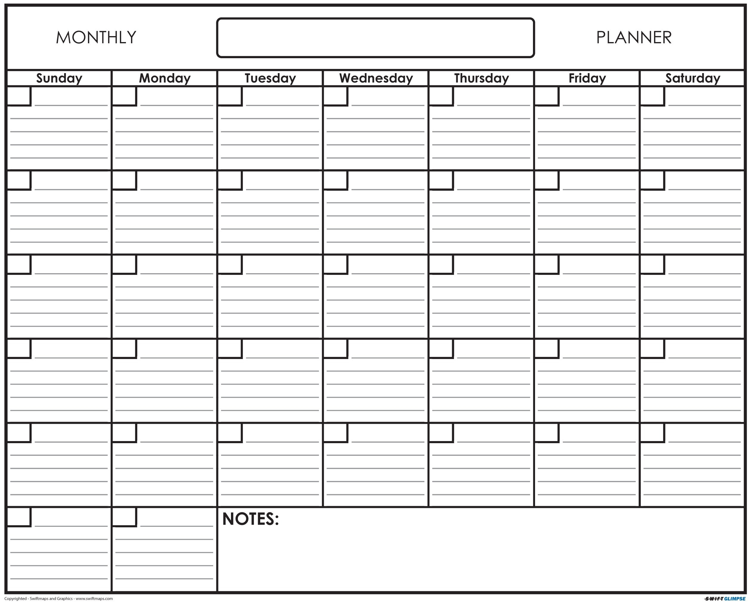 22 Large Grid Calendar 2019 | Andaluzseattle Template Example