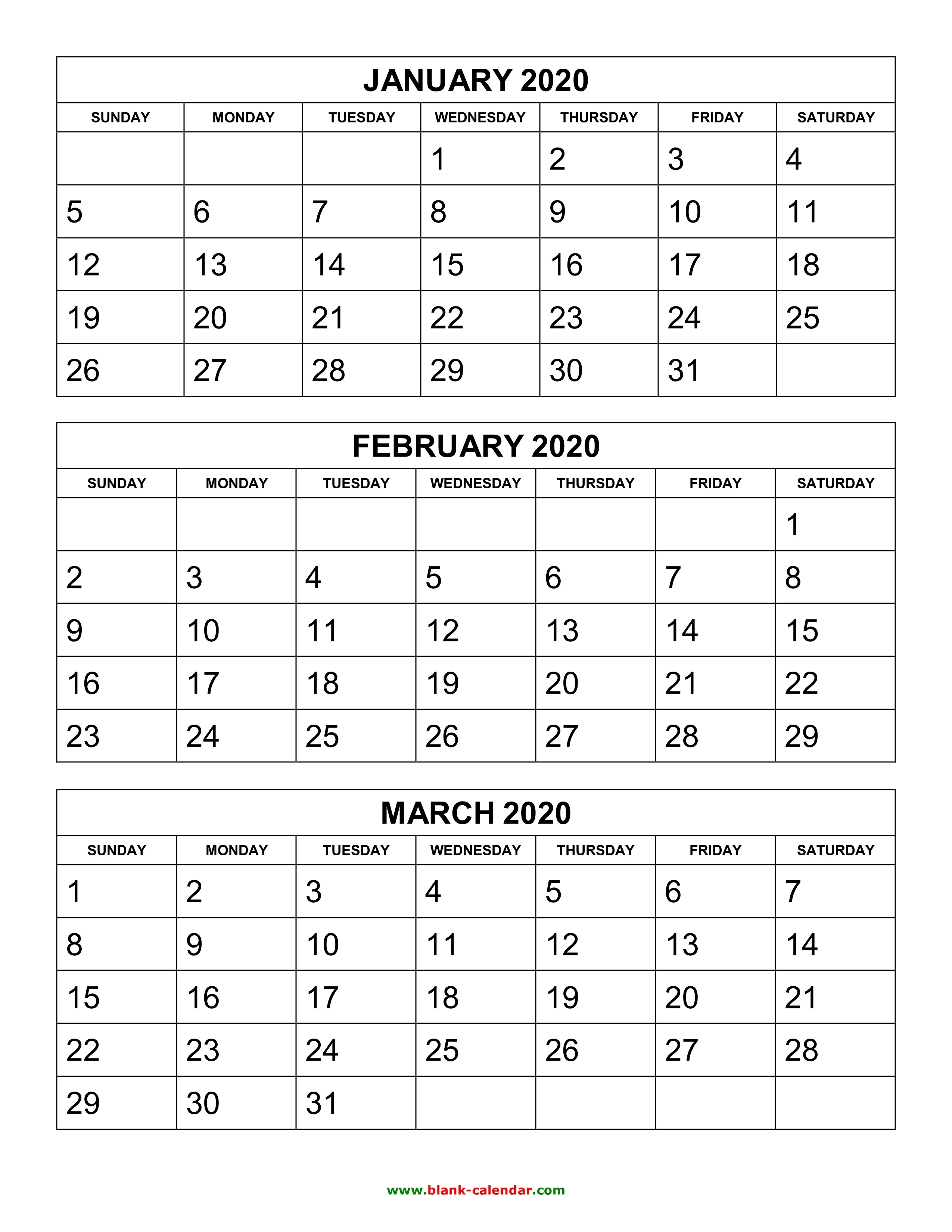 Page 3 Calendar 2020 | Calendar Printables Free Templates