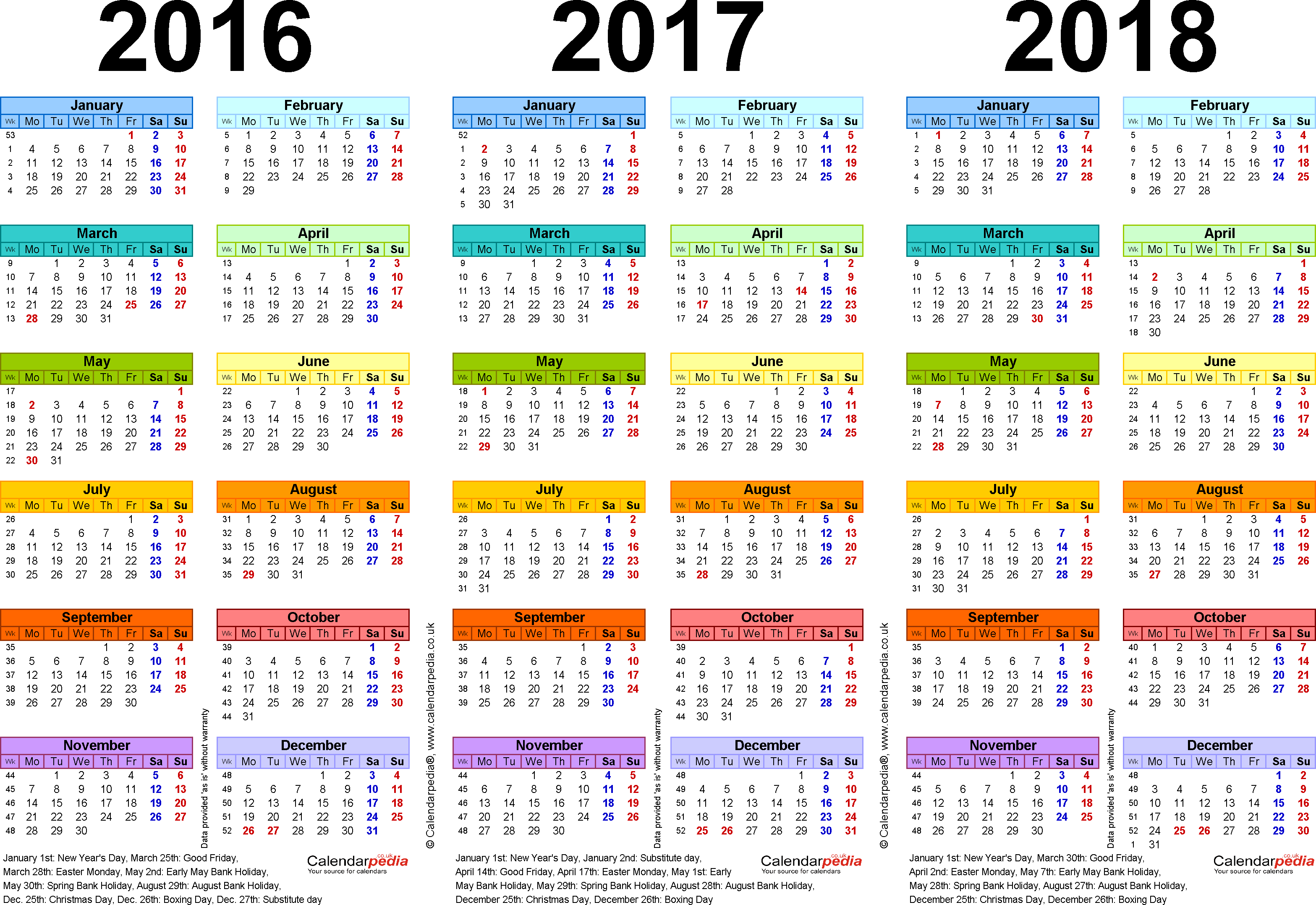 3 Year Calendar - Wpa.wpart.co