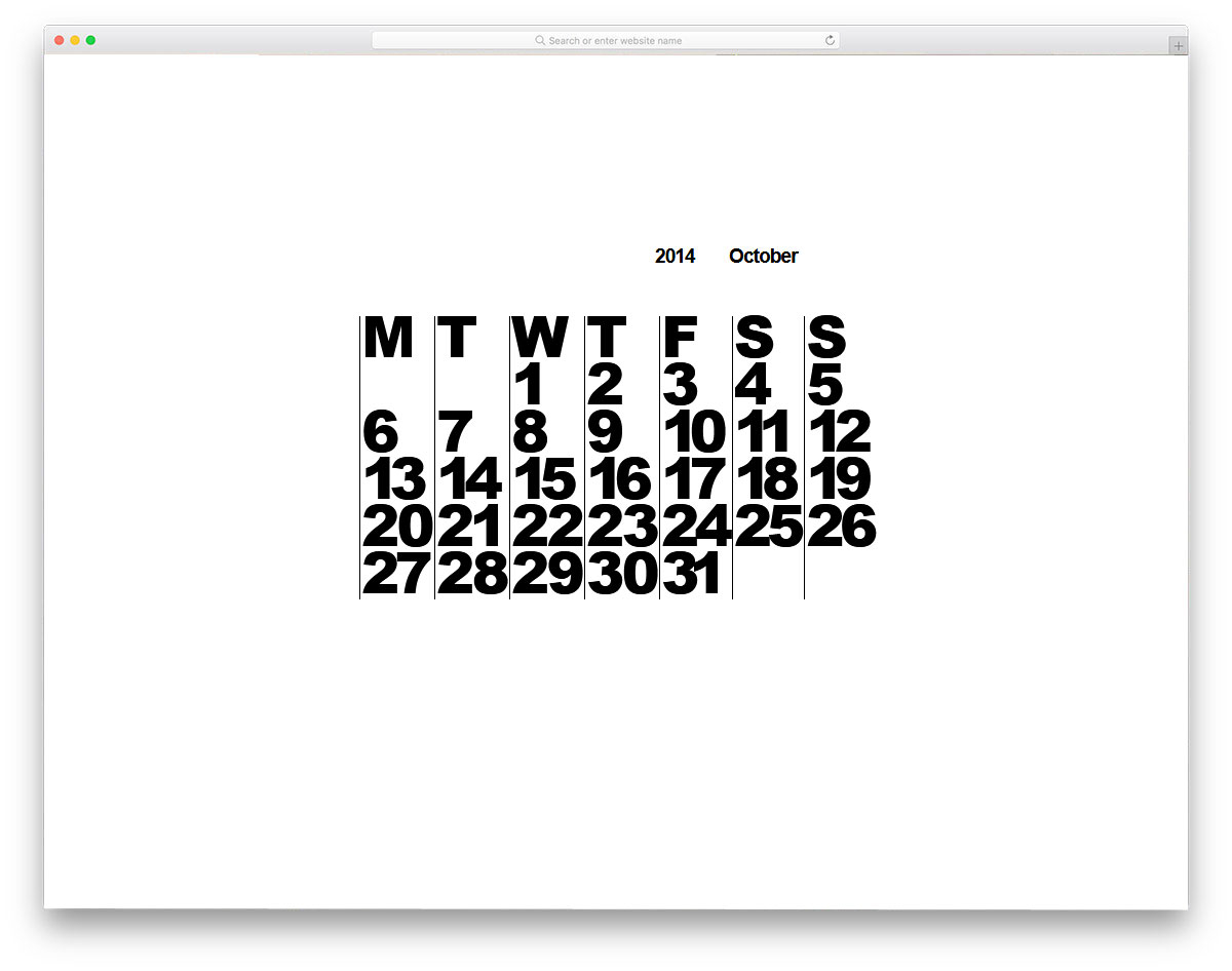 30 Html Calendar Designs To Easily Organize Goals And Events