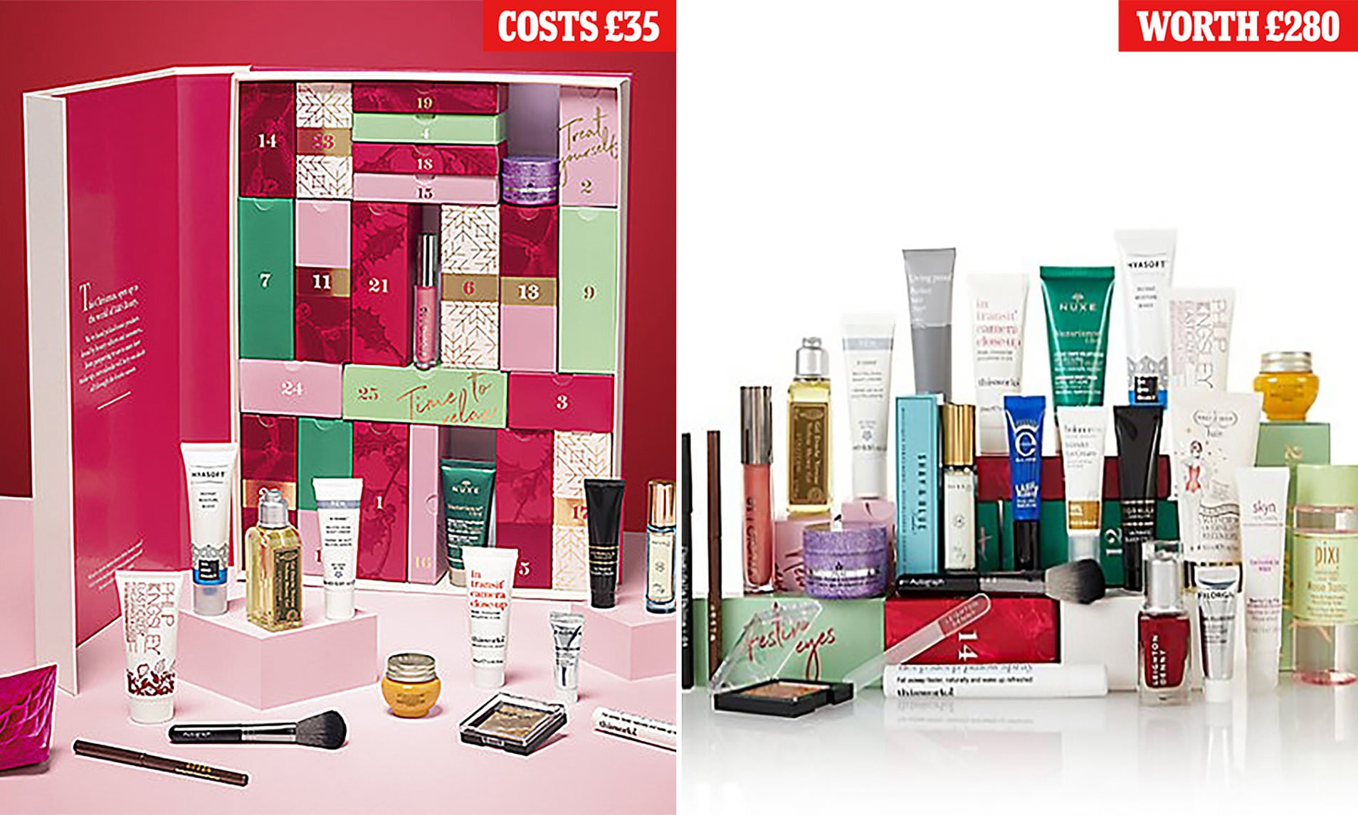 Beauty Products Advent Calendar 2025