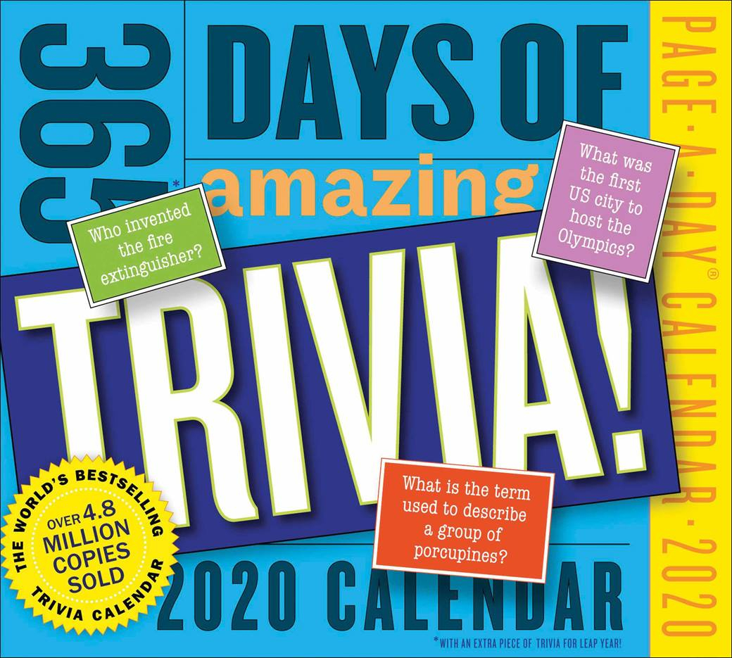 365 Days Of Amazing Trivia Desk Calendar 2020