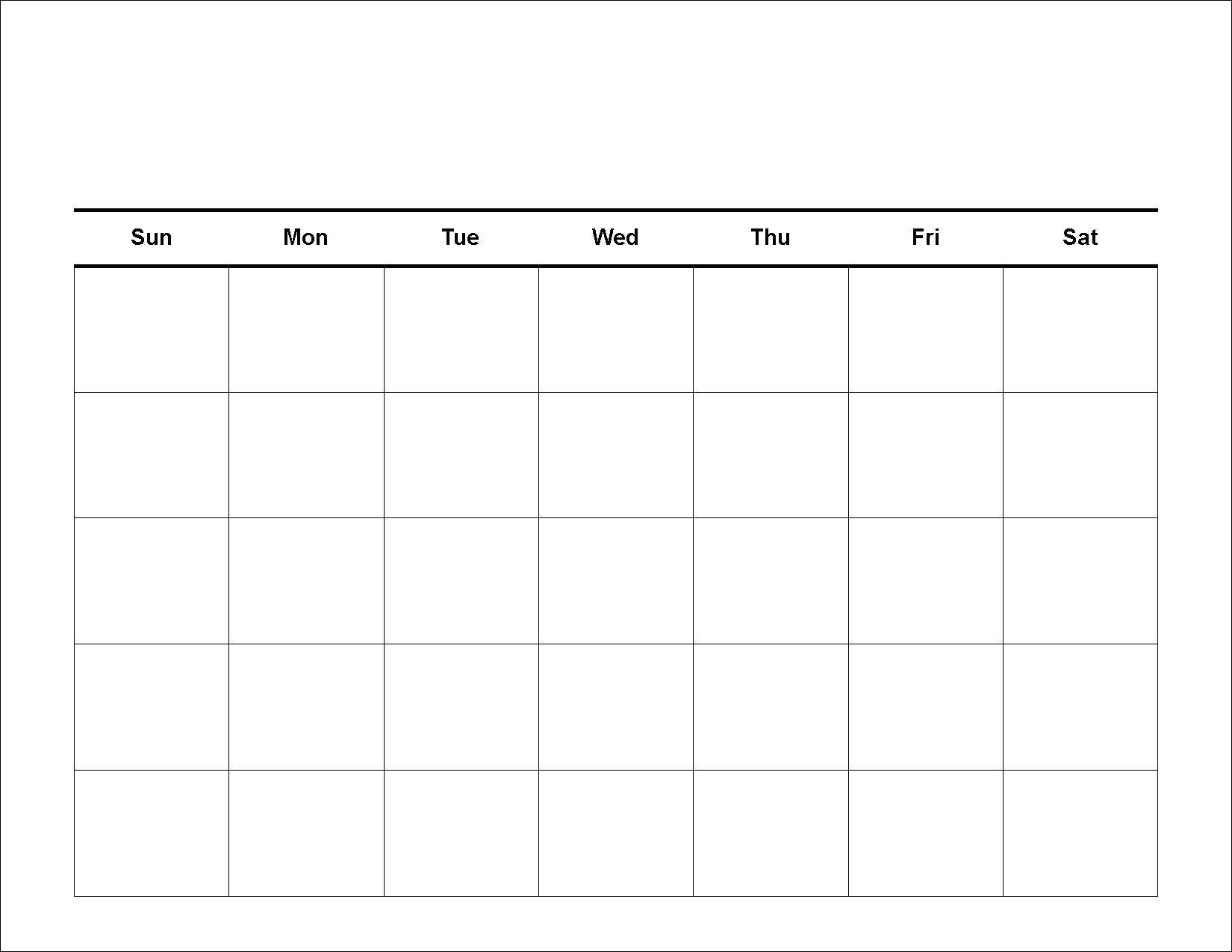 4 Weekly Calendar Printable Blank Calendar Template Photo