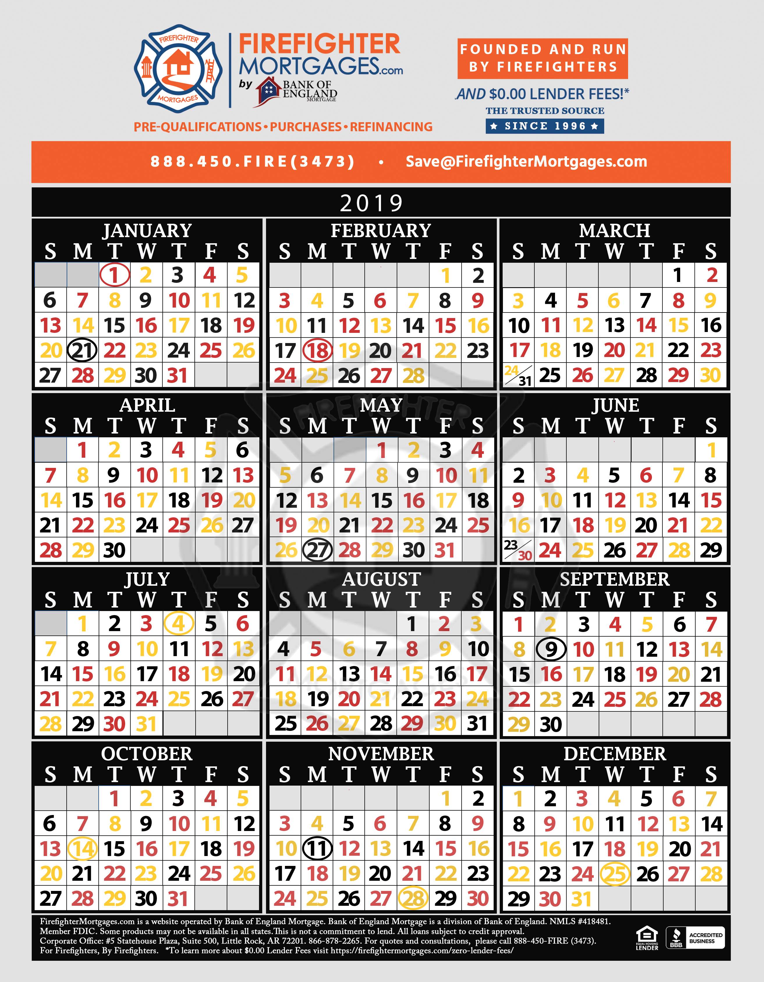 48 96 Fire Schedule Calendar - Wpa.wpart.co