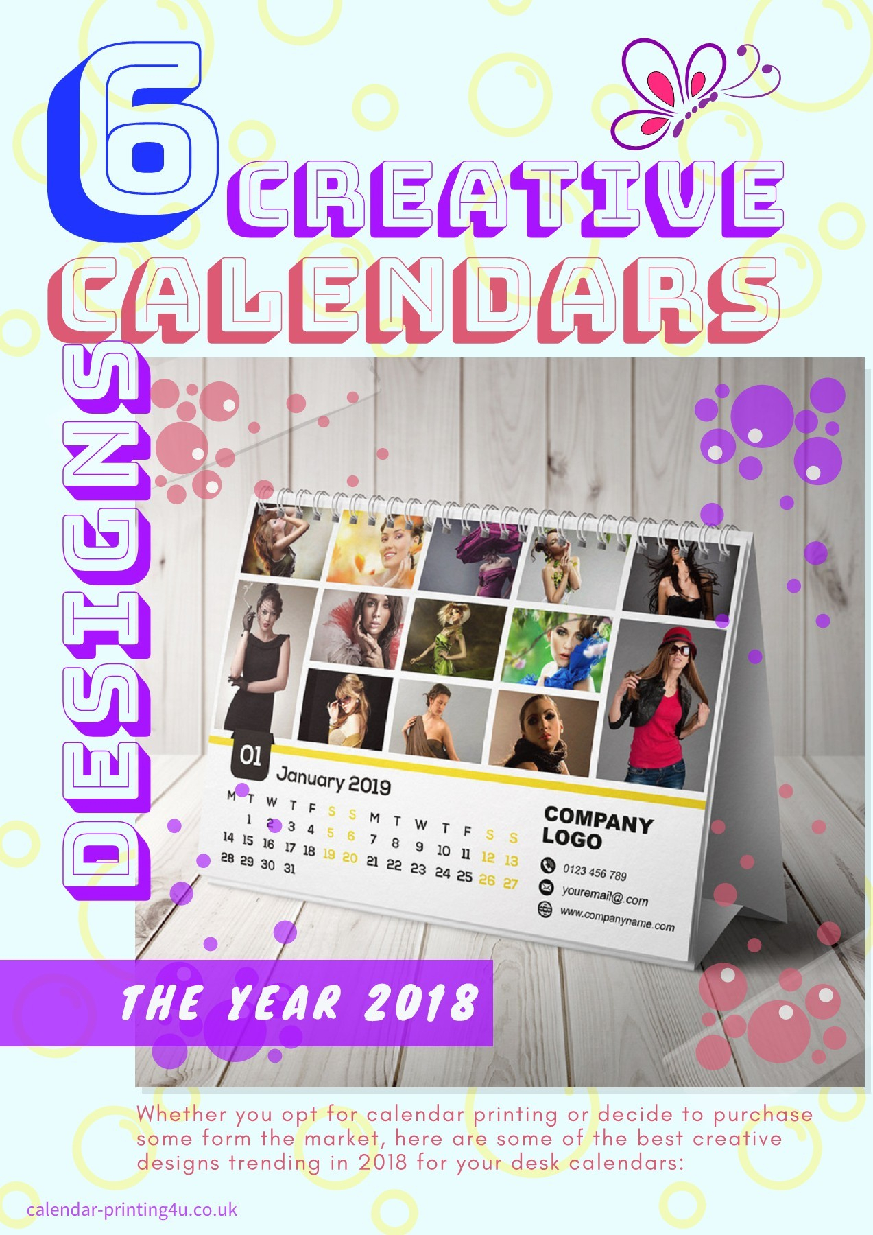 6 Creative Calendar Design Ideas For Your Desk For The Year
