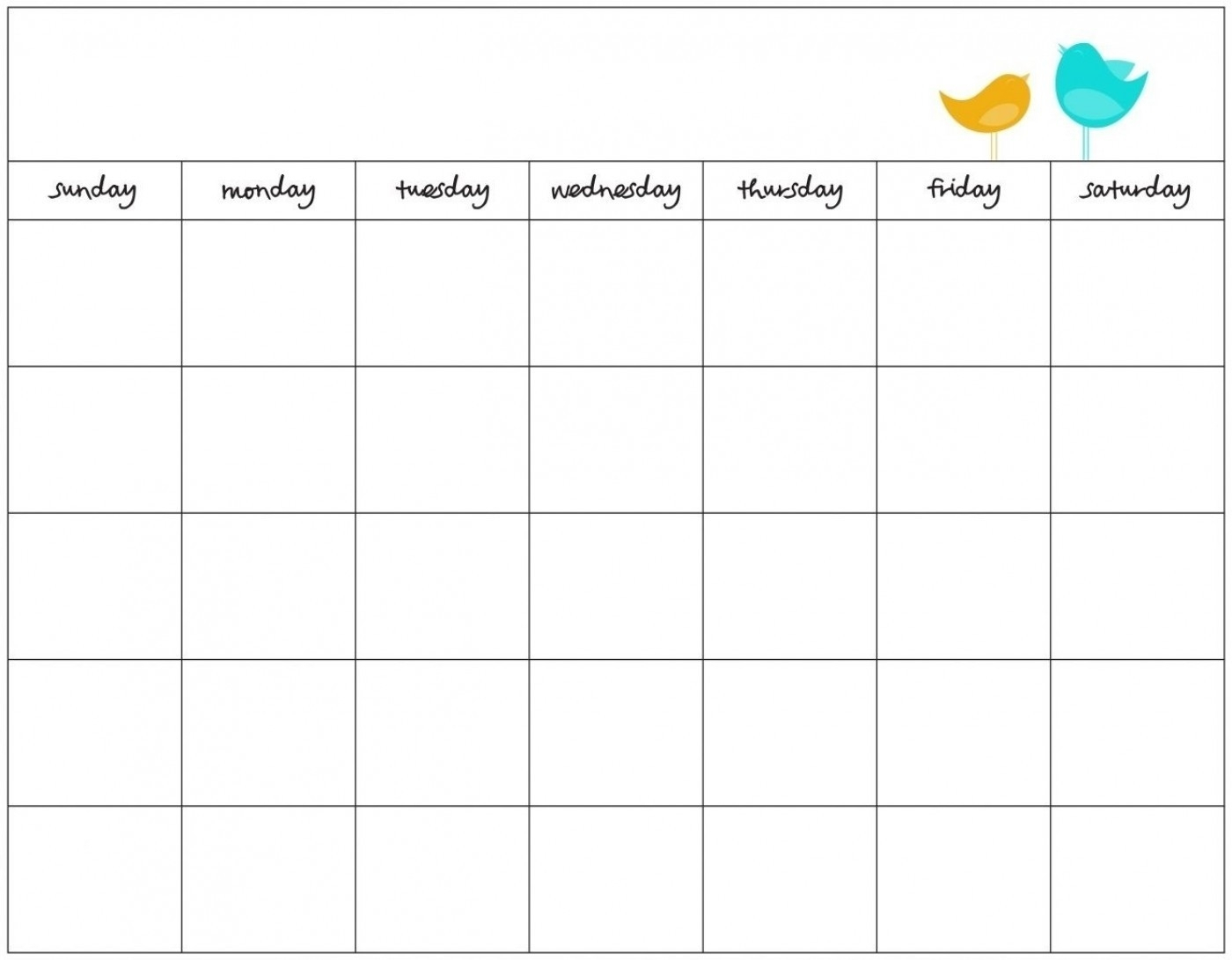 Free Printable 7 Day Weekly Calendar | Calendar Printables Free Templates