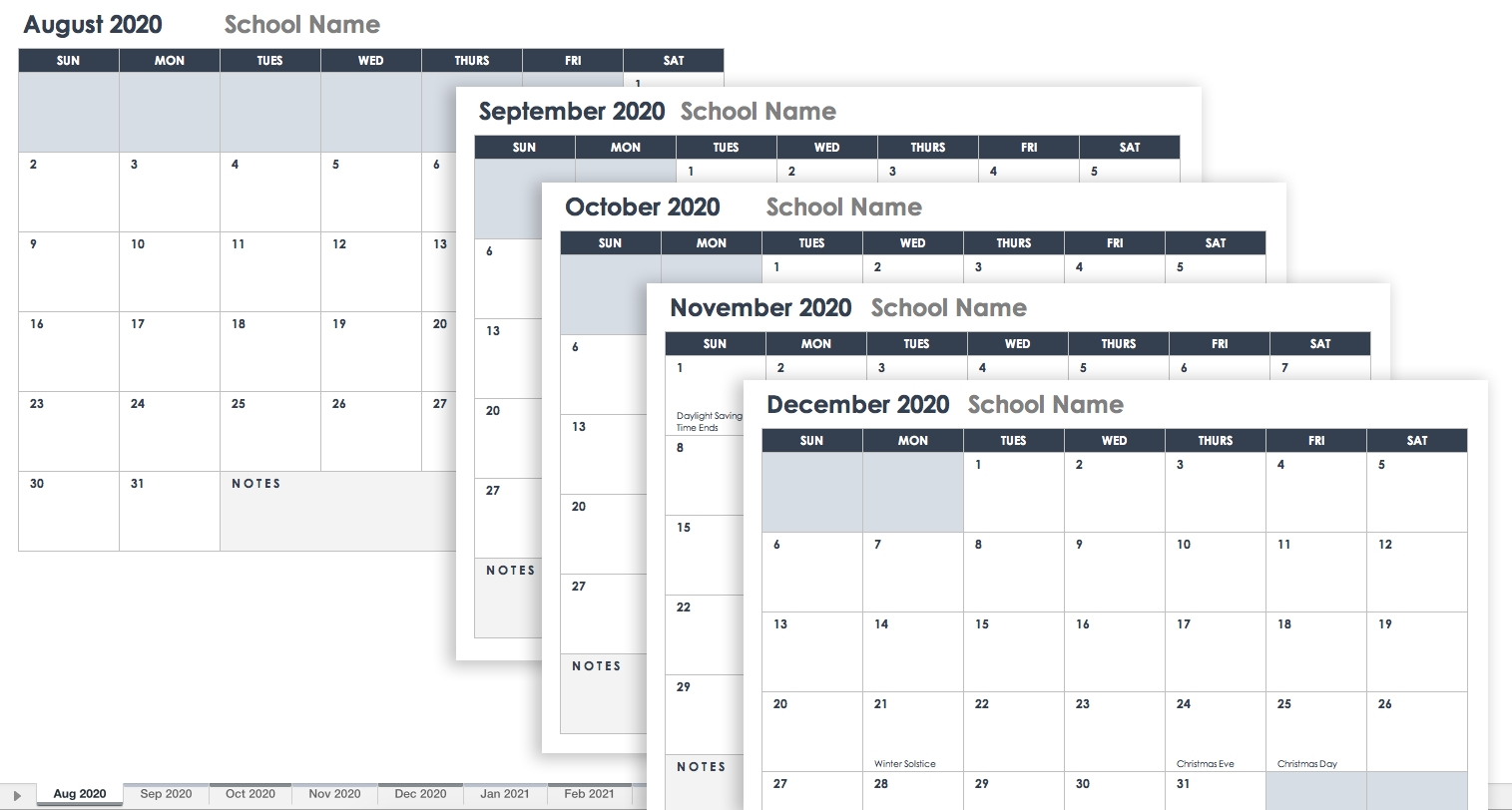9/80 Scheduling Calendar 2020 - Calendar Inspiration Design