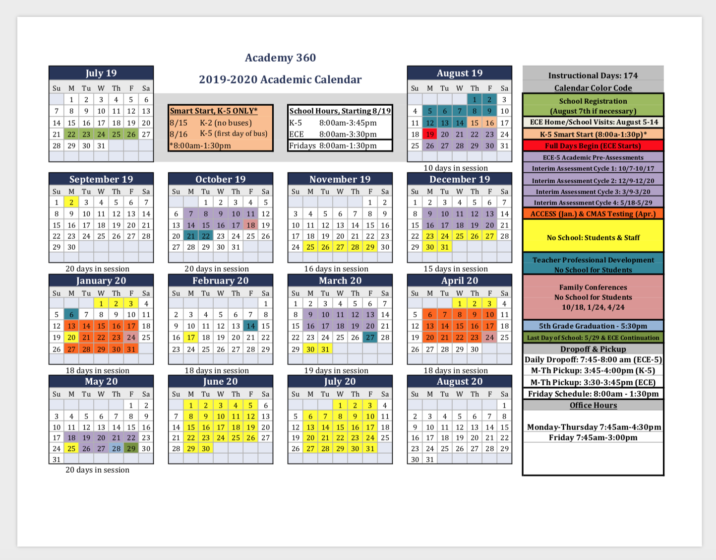 U Of W Calendar 2020 | Calendar Printables Free Templates