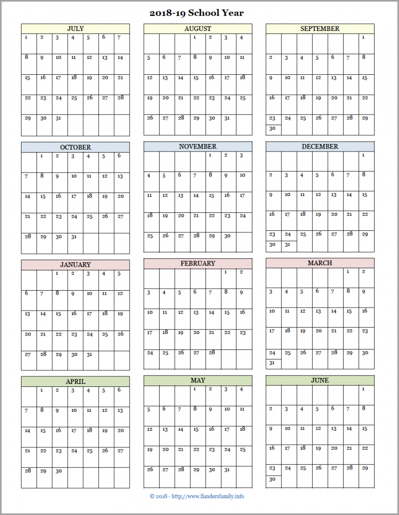 Free Printable Calendar Academic Calendar Printables Free Templates