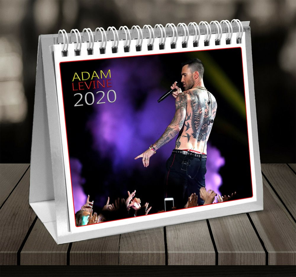 Adam Levine Maroon 5 2020 Desktop Calendar *on Special*