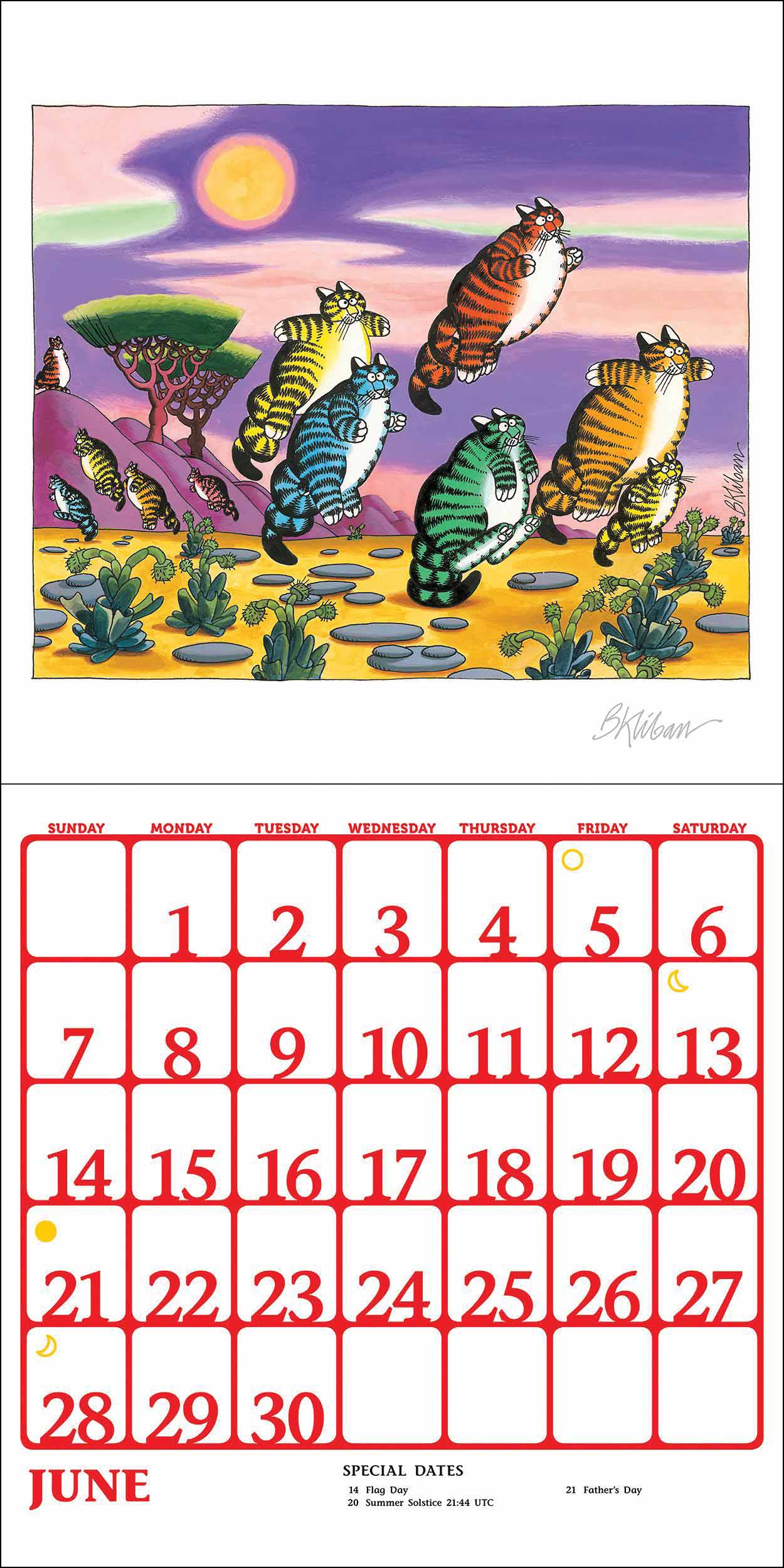 B Kliban Cat Calendar 2020 Calendar Printables Free Templates