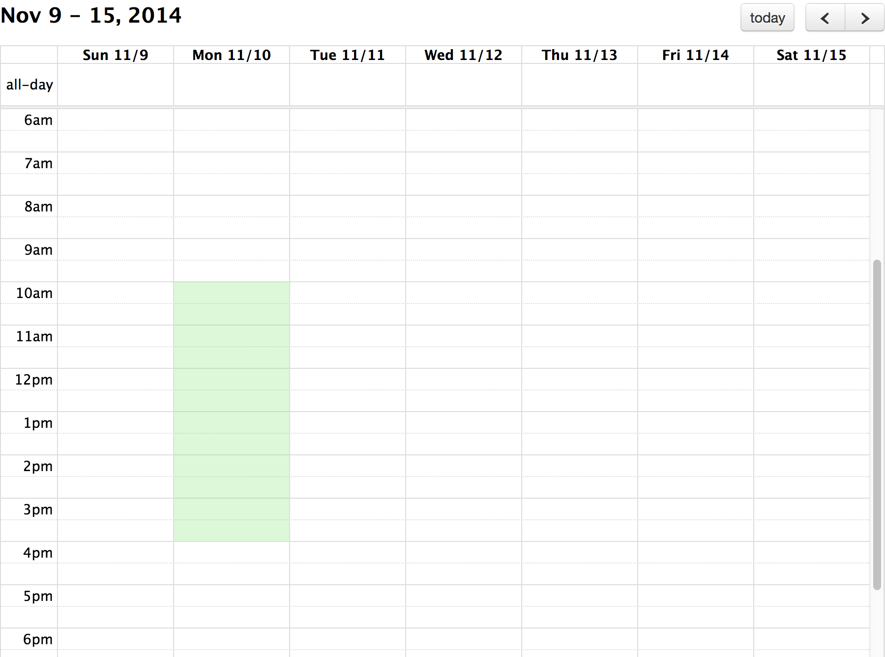 Background Events - Docs | Fullcalendar