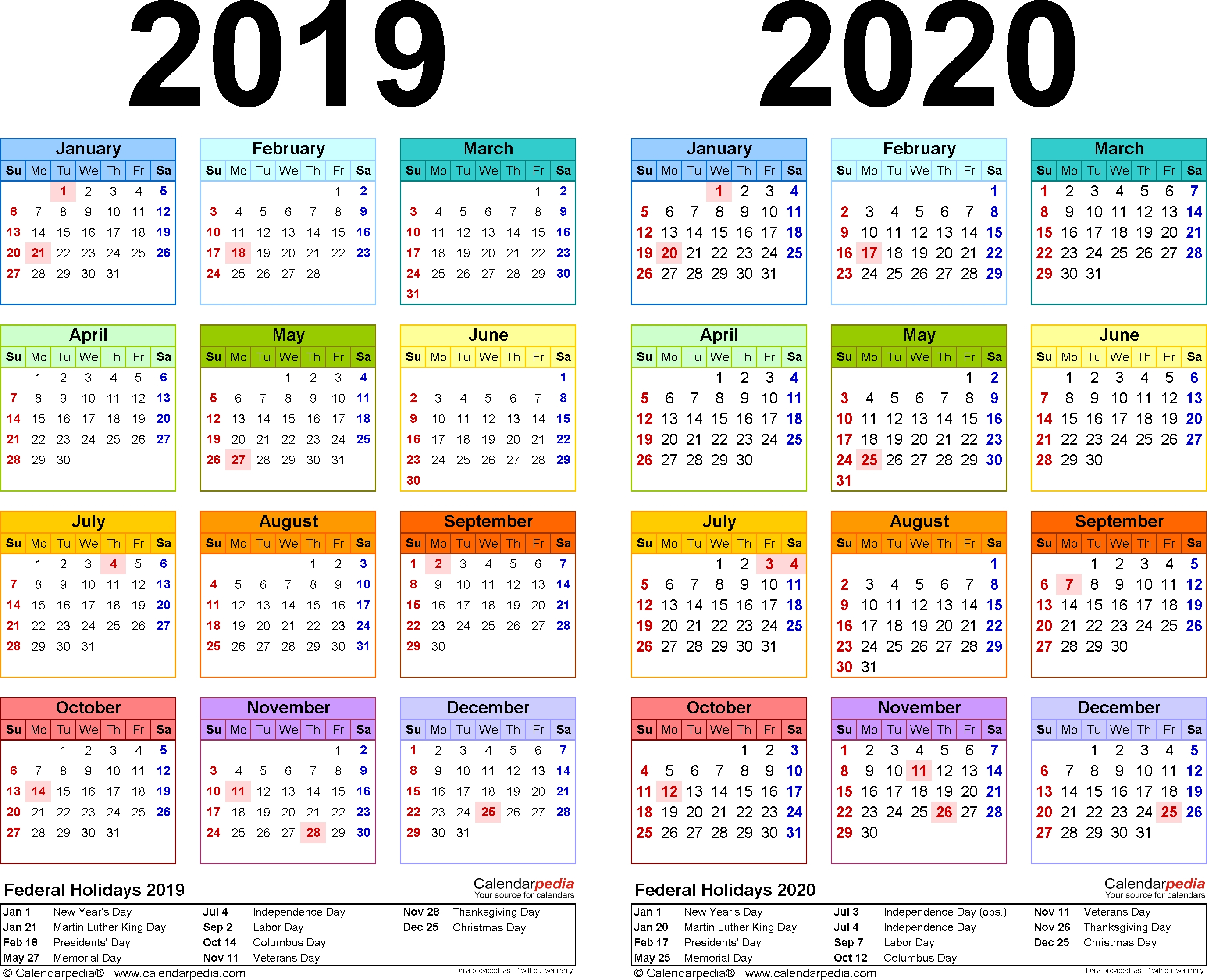 Free Printable Calendar 2020-18