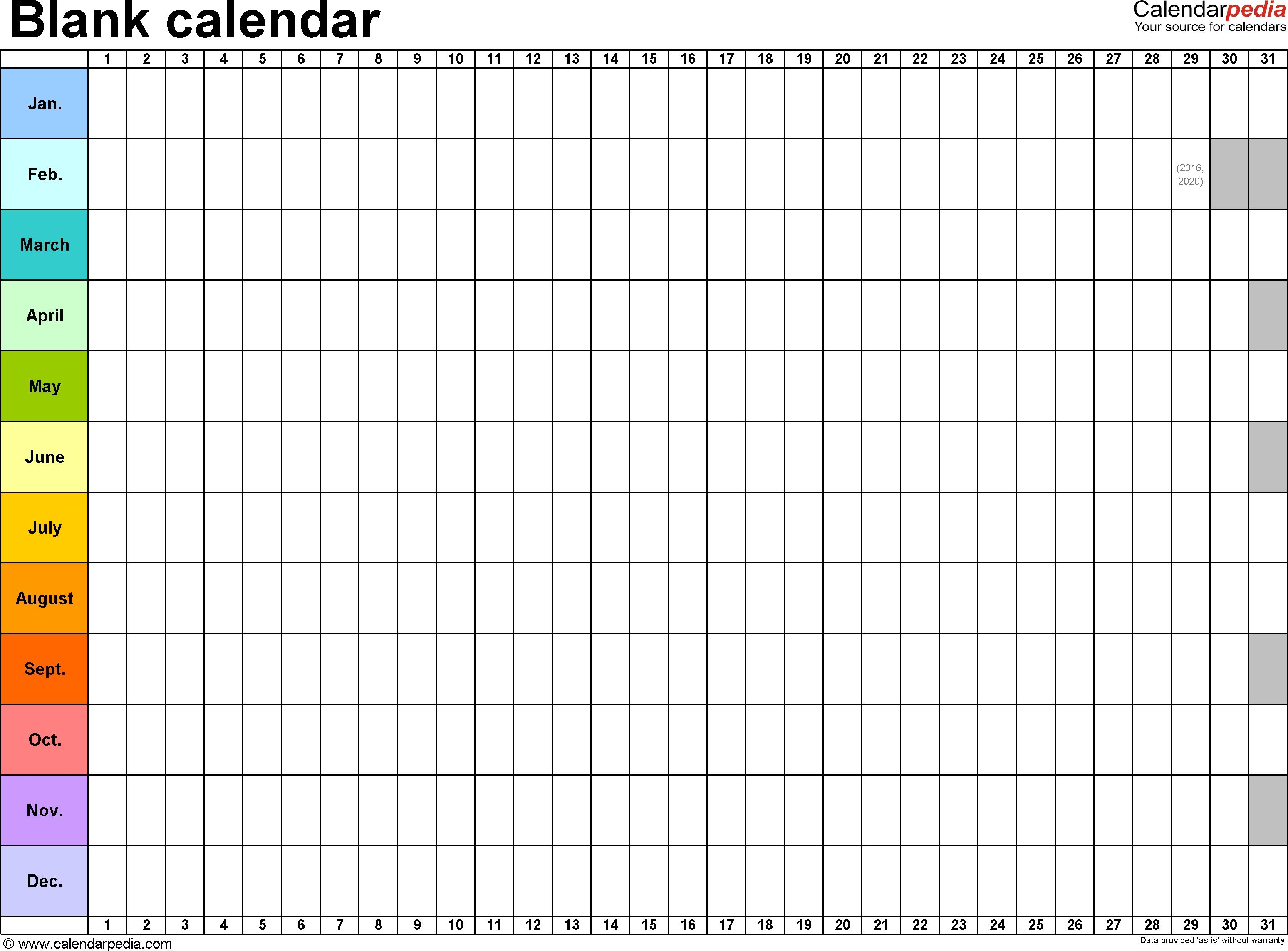 microsoft word editable calendar template