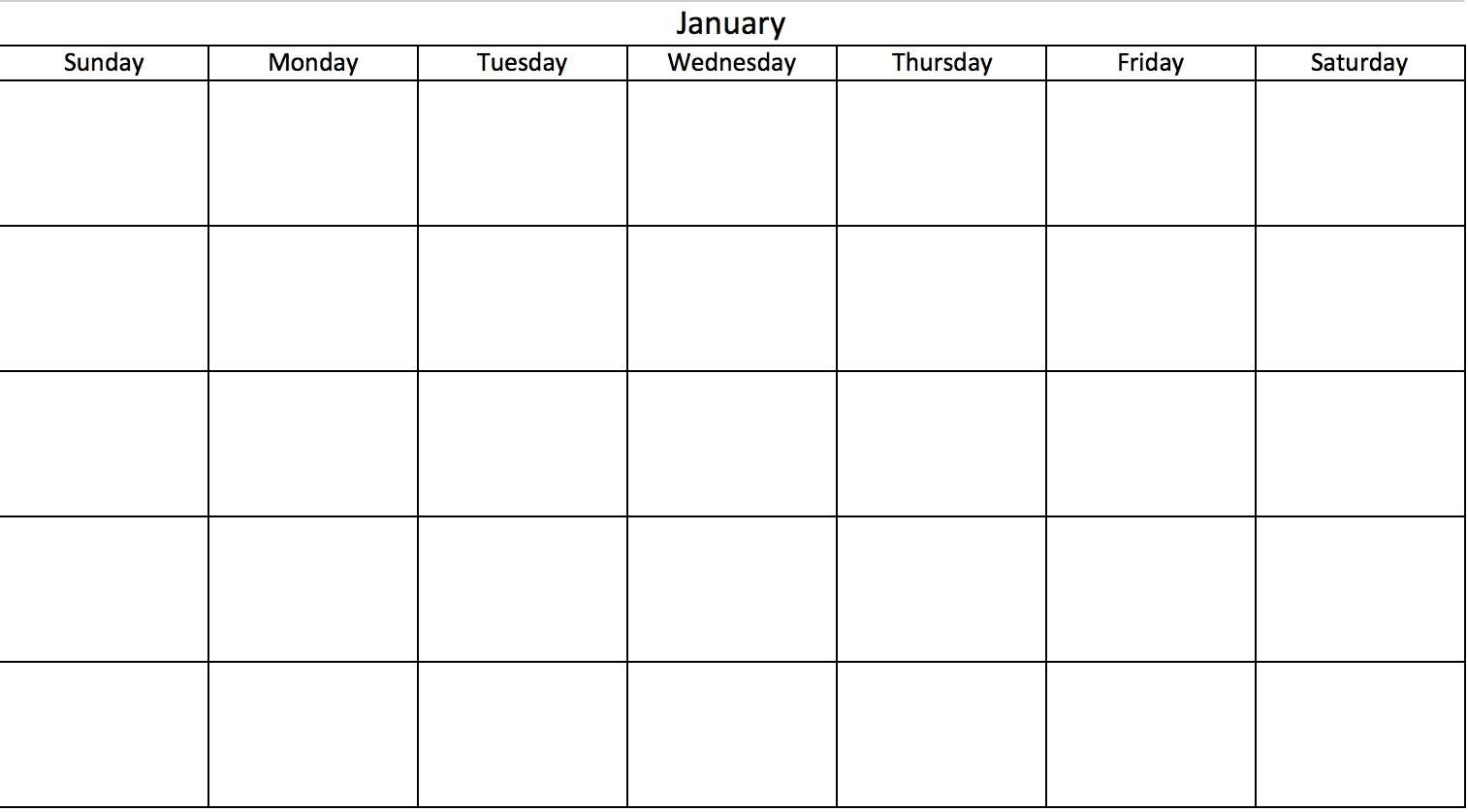 Blank Copy Of Monthly Sign Up Sheet Calendar Schedule