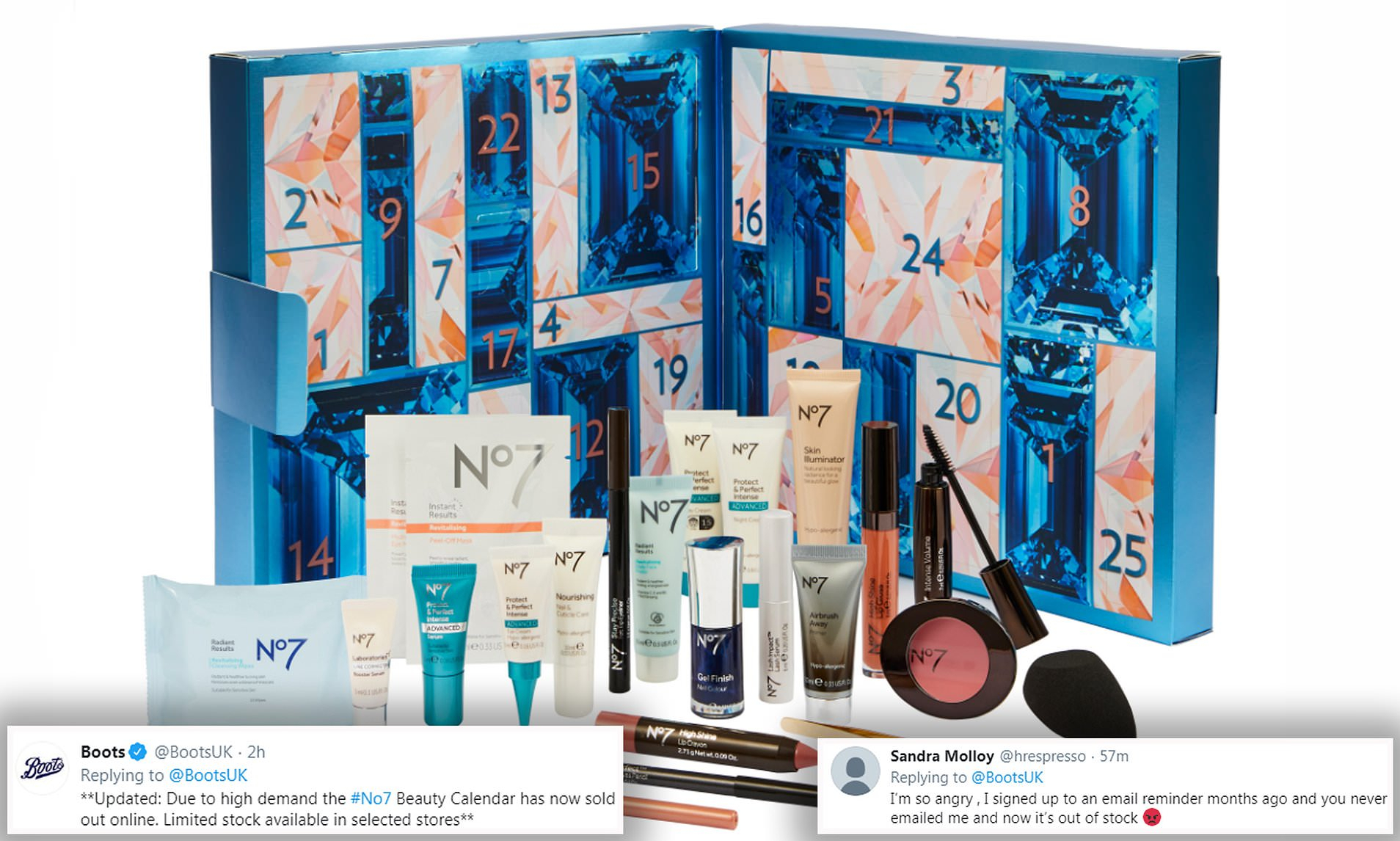 Boots' No7 Advent Calendar Sells Out Online Within Hours Of
