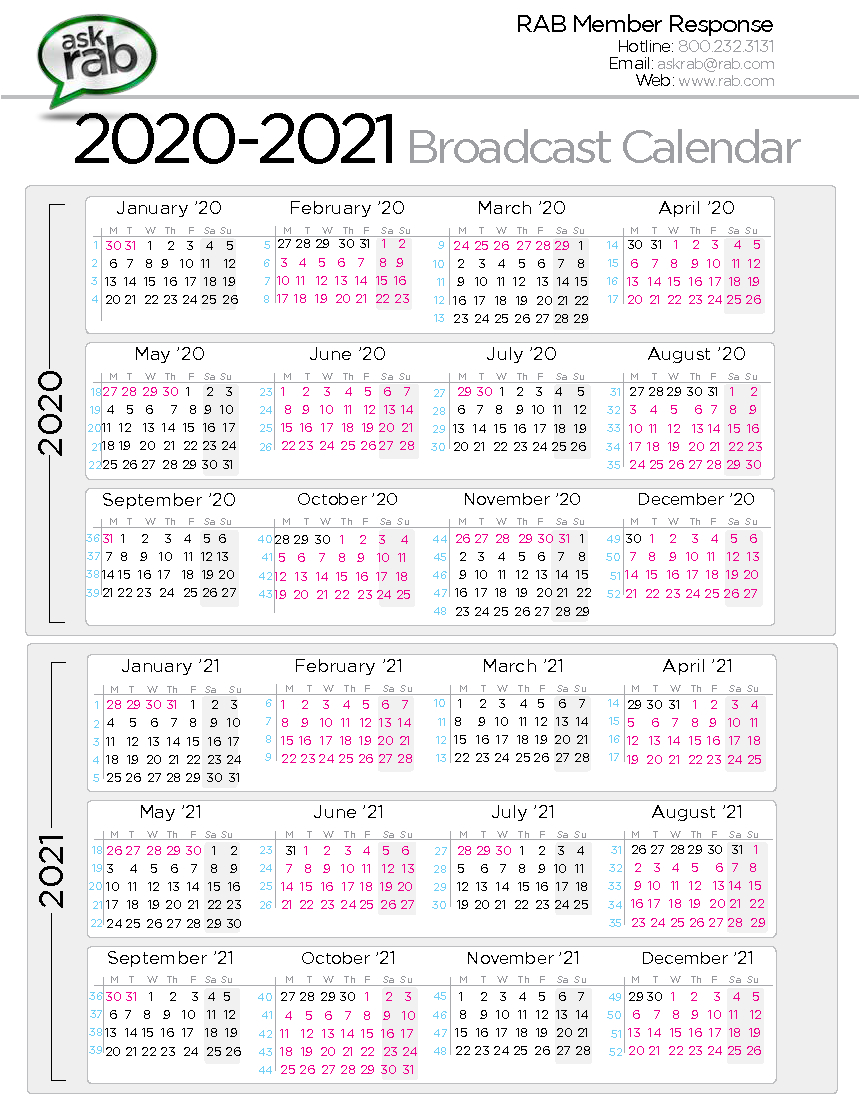 Tv Broadcast Calendar 2024 - Tansy Florette