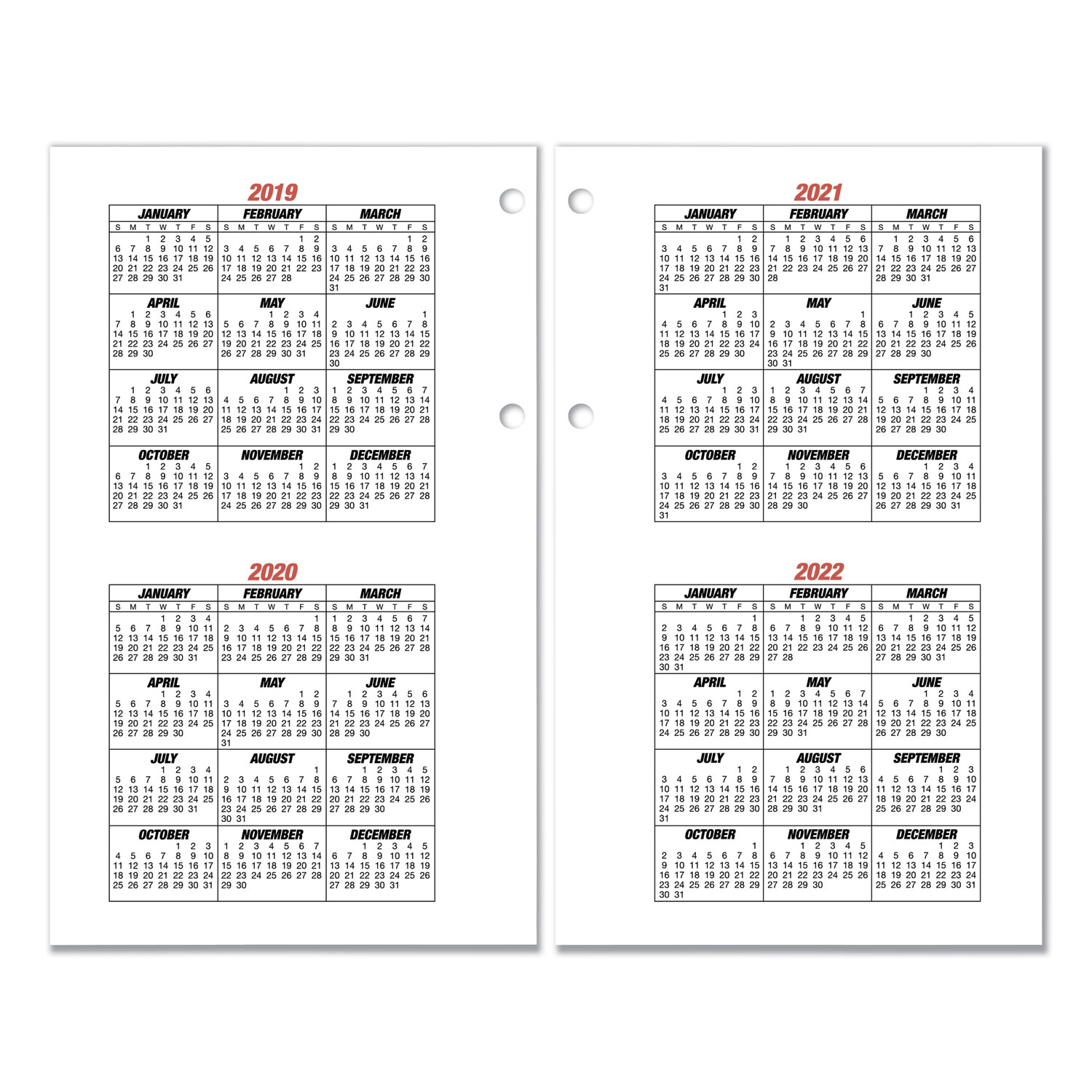 Burkhart&#039;s Day Counter Desk Calendar Refill, 4 1/2 X 7 3/8