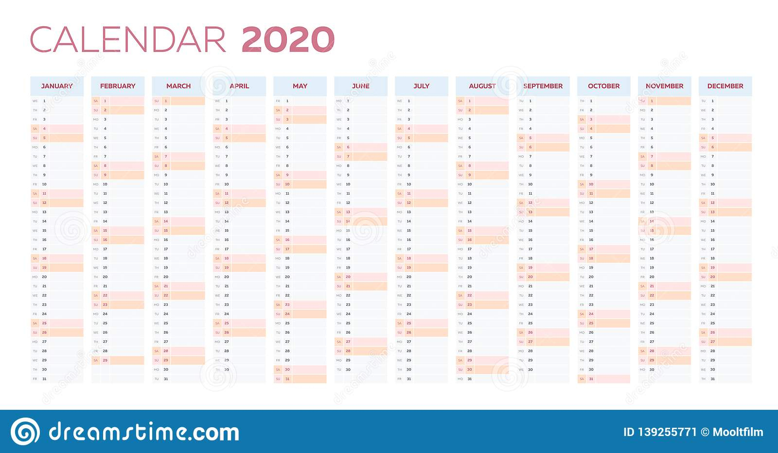 Calendar 2020 Year Planner Calendar Printables Free Templates