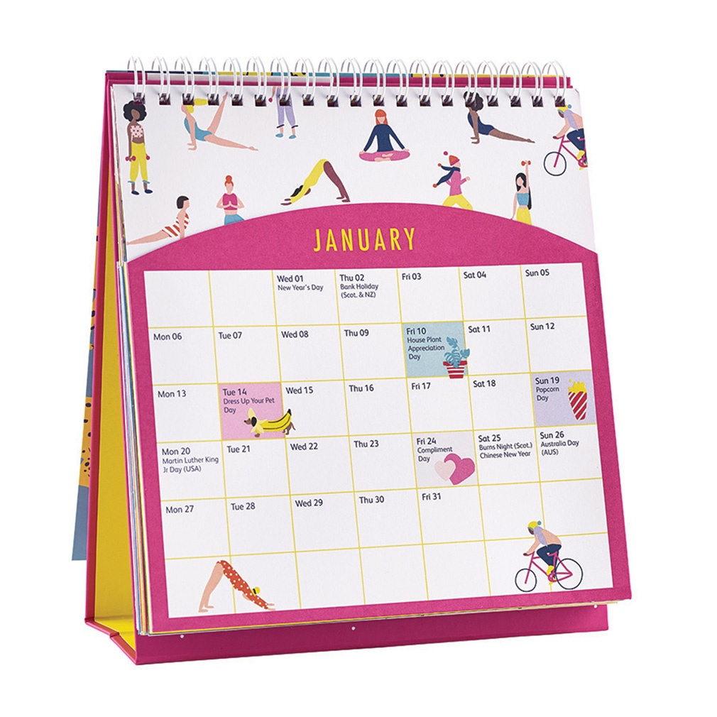 Busy B Desktop Calendar 2020 Vibrant Vibes