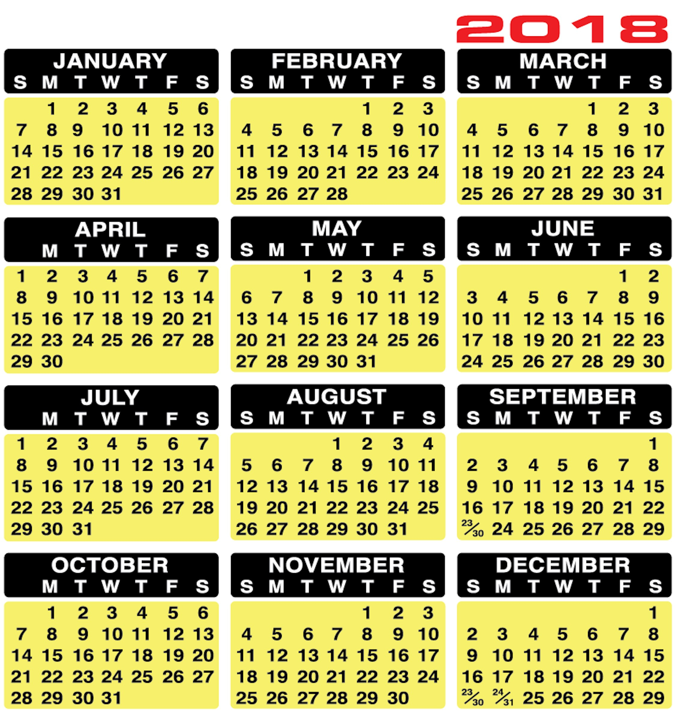 Printable Keyboard Calendar Strips 2020 | Calendar ...