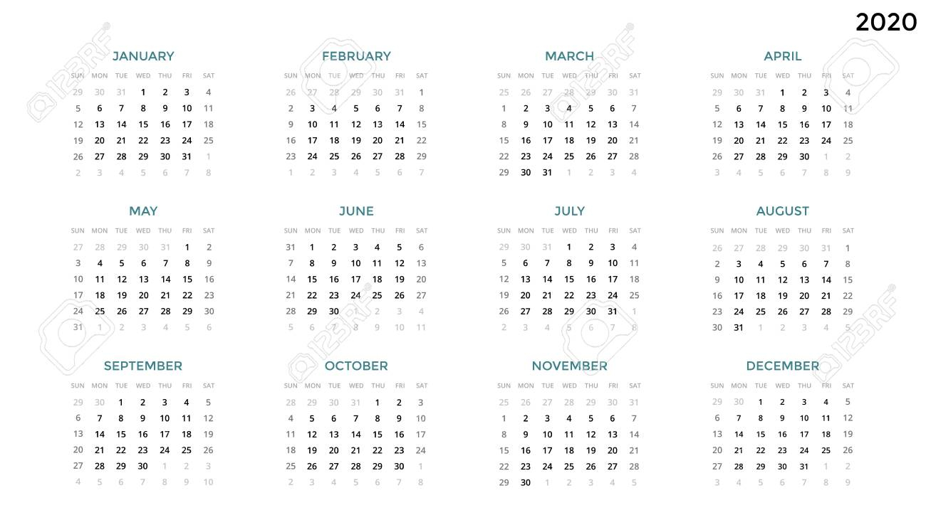 Calendar Infographic, Table Chart, Presentation Chart. Business..