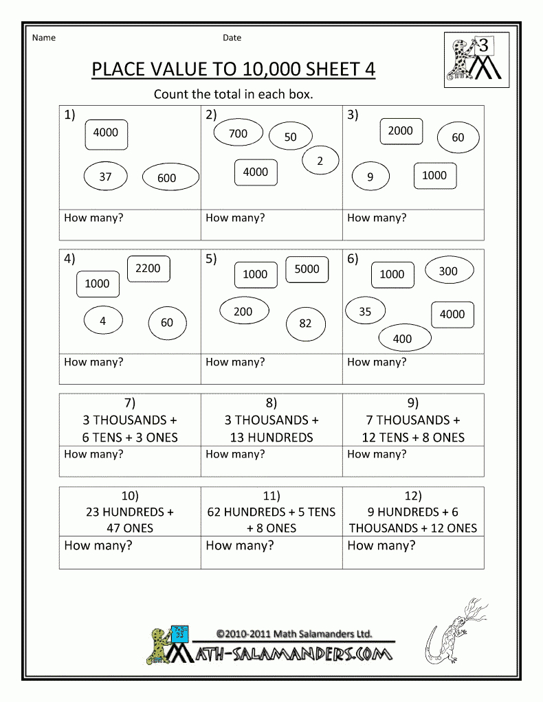 Calendar Math 3rd Grade Worksheets