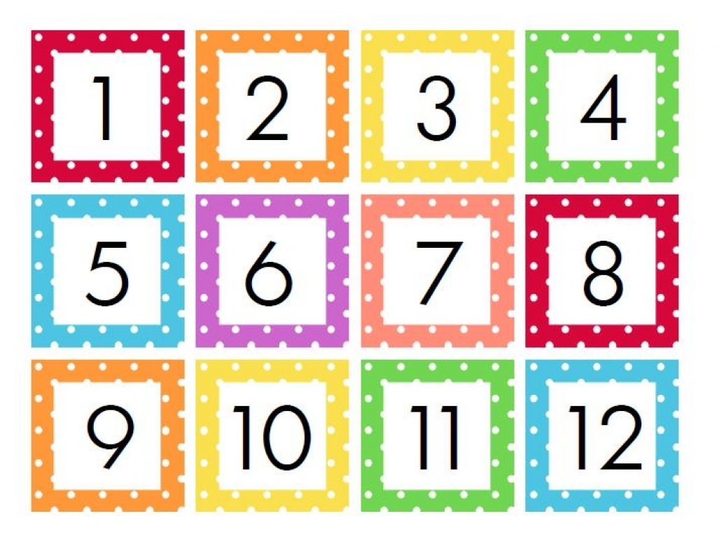 Printable Calendar Numbers Printable Word Searches