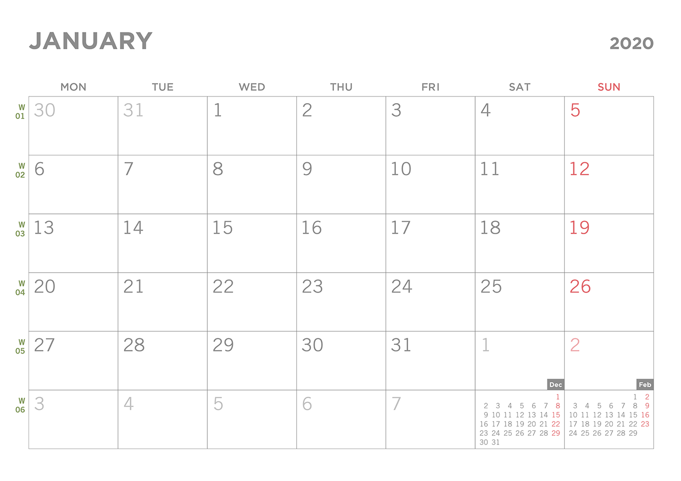 free download calendar template for mac