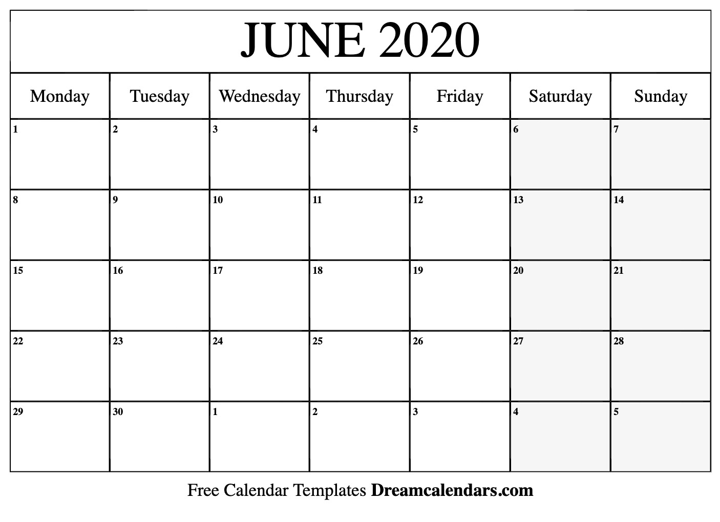 Calendars June 2020 - Wpa.wpart.co