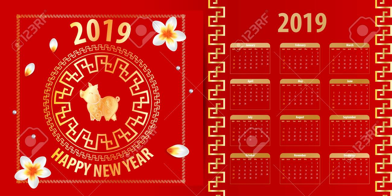 Chinese New Year Calendar 2019