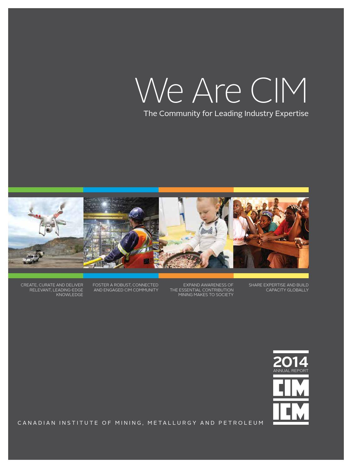 Cim Annual Report 2014Cim-Icm Publications - Issuu