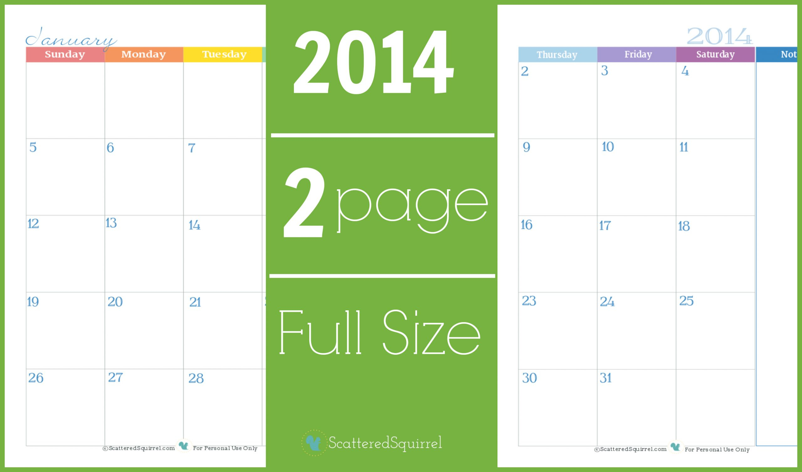 Free Printable Calendar Scattered Squirrel Calendar Printables Free