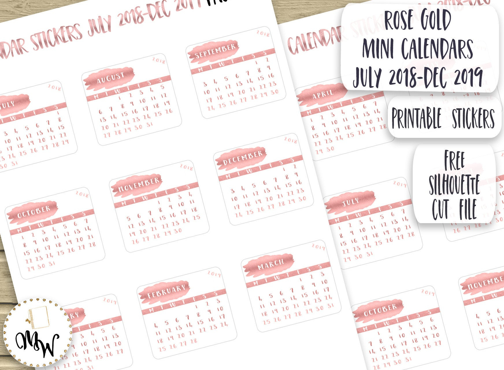 Free Printable Calendar Stickers Calendar Printables Free Templates